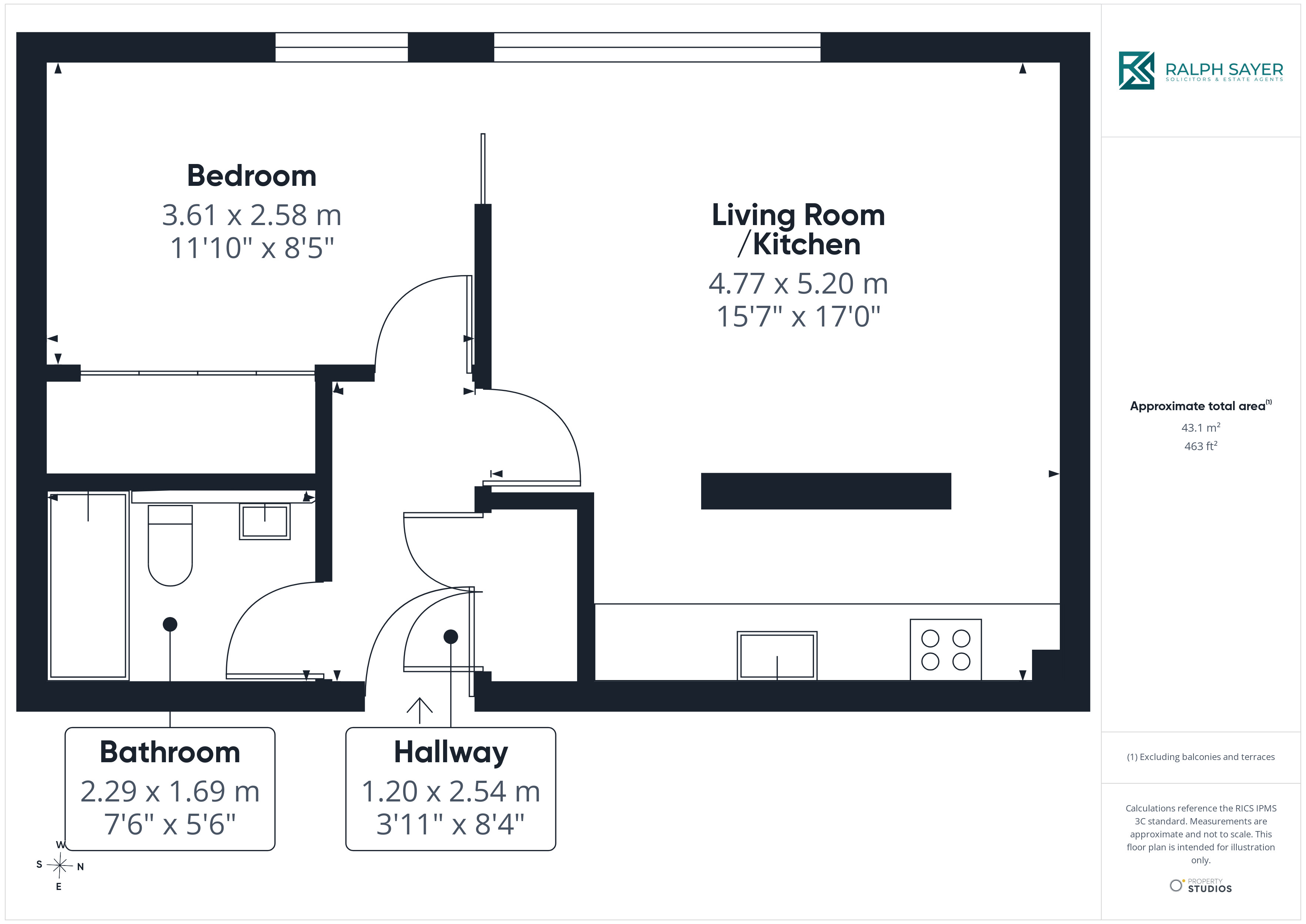 9/11, Saltire Street, Granton, Edinburgh floorplan
