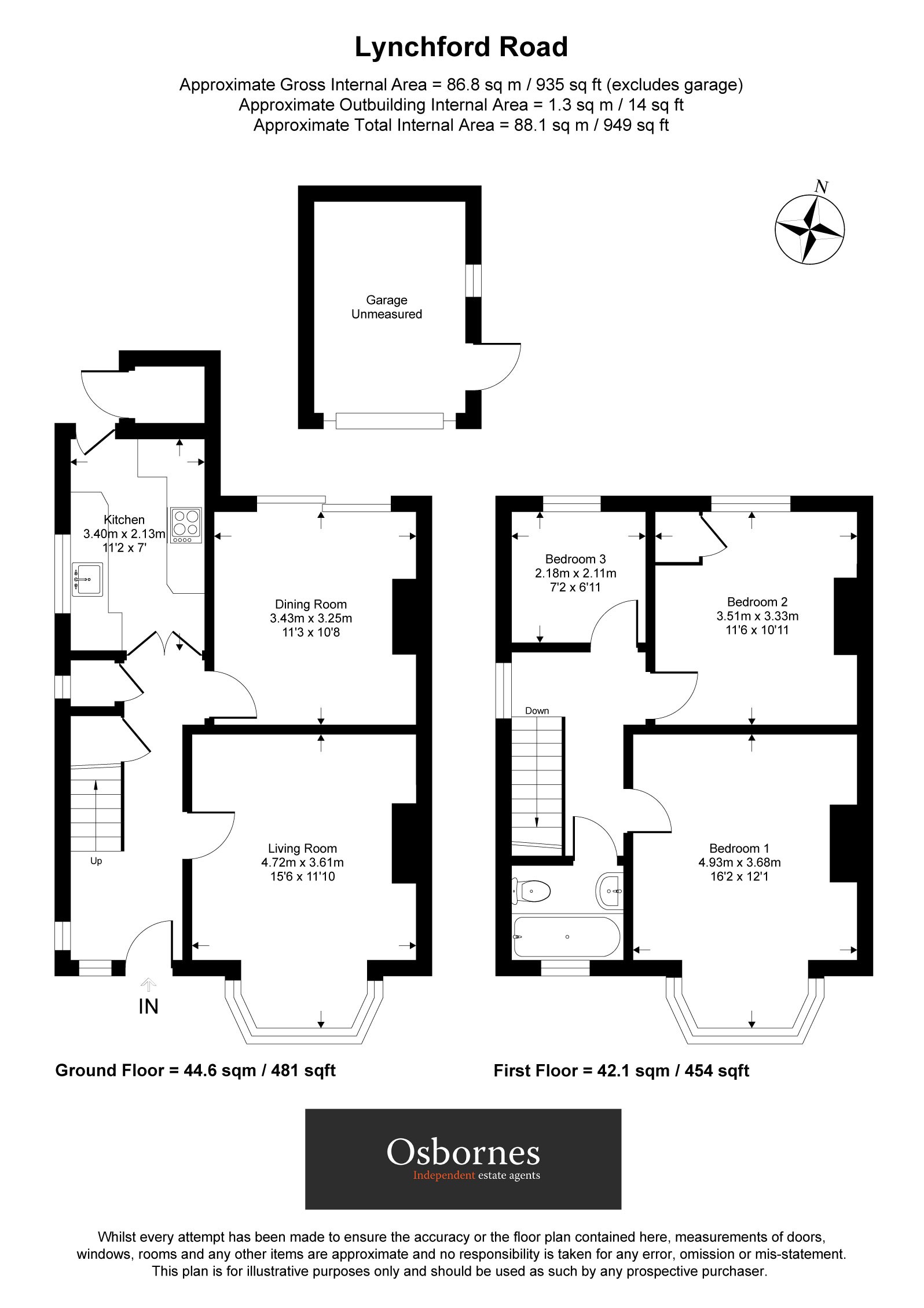 29, Lynchford Road, Farnborough floorplan