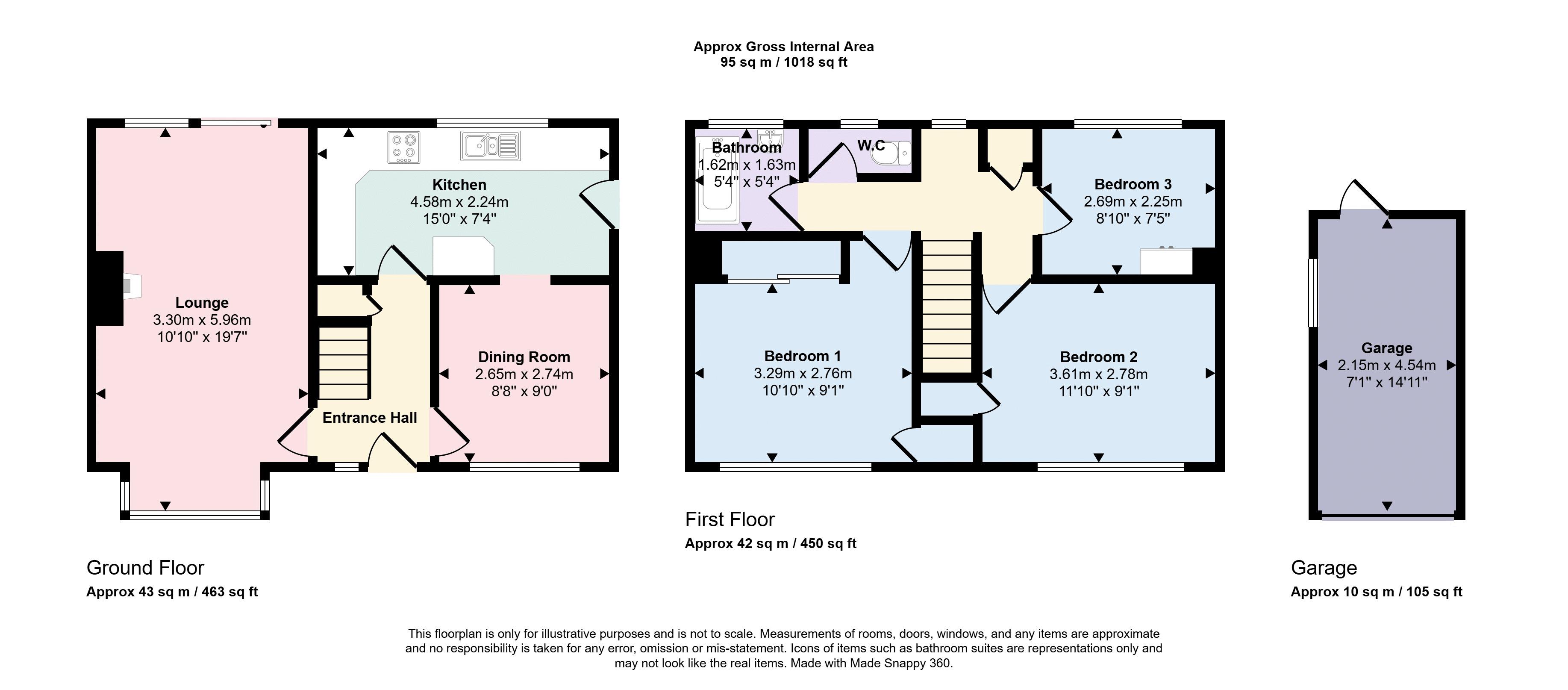 14, Stancomb Avenue, Trowbridge floorplan