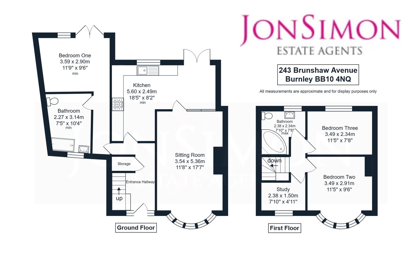 243, Brunshaw Avenue, Burnley floorplan