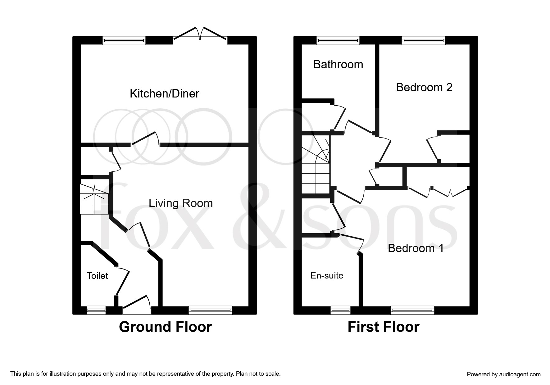 2 Bedrooms Terraced house for sale in Robinson Crescent, Crawley RH10