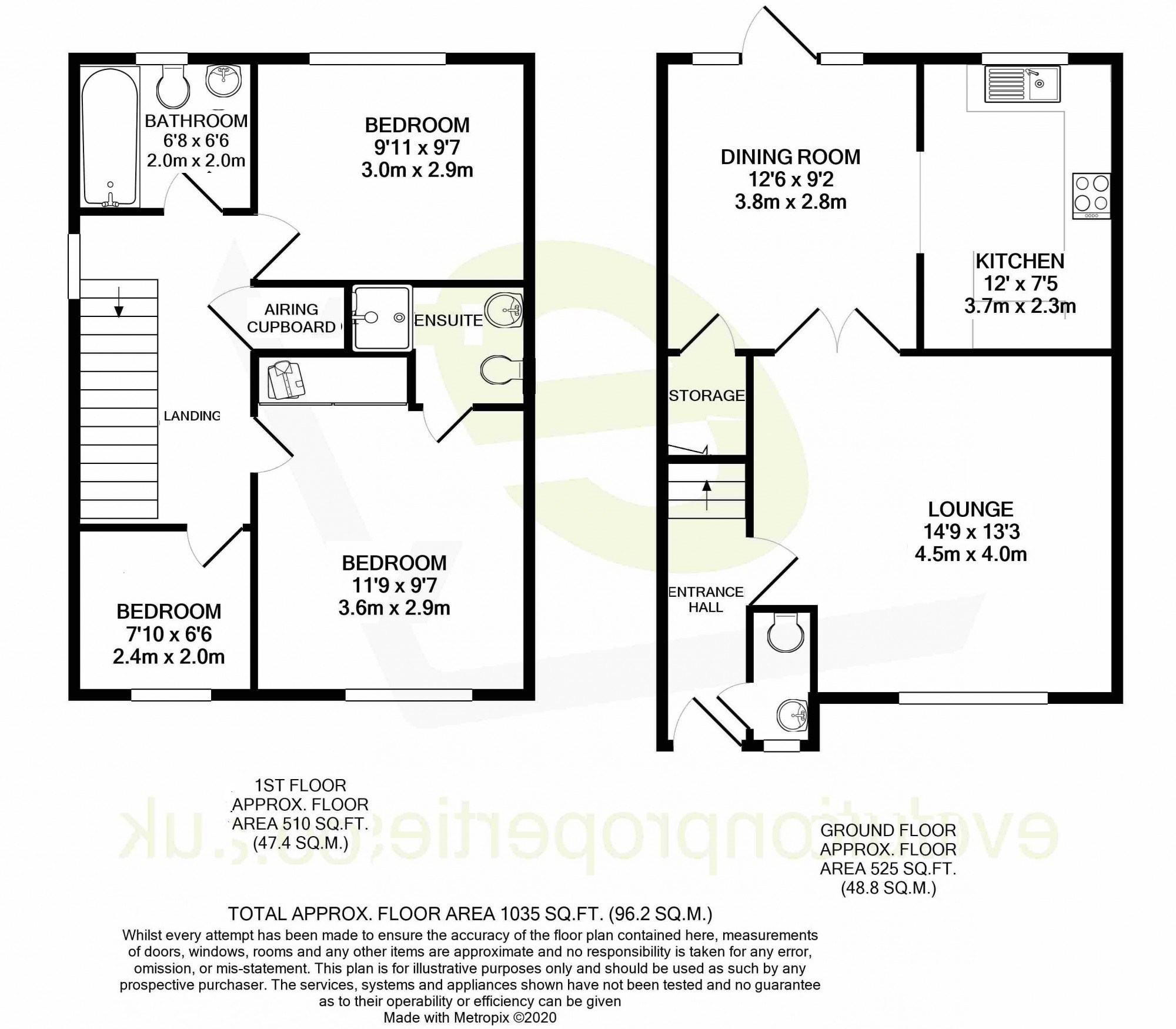 62, Bryony Drive, Ashford floorplan