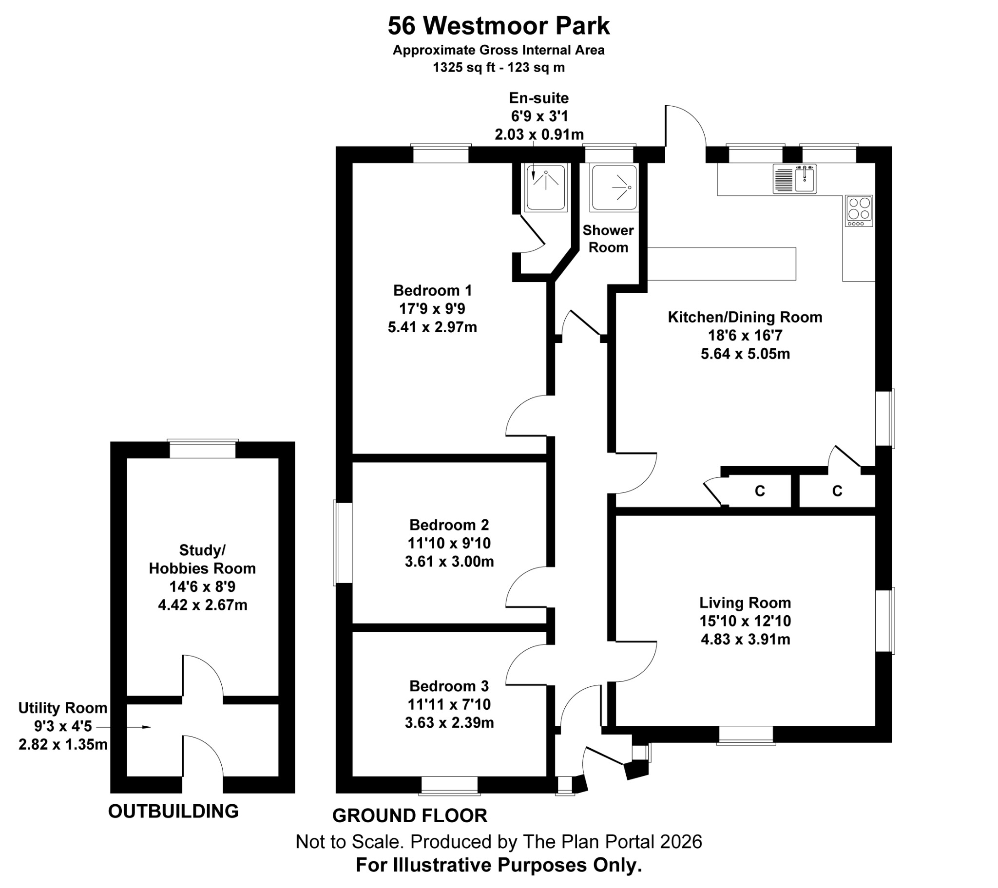 56, Westmoor Park, Tavistock floorplan