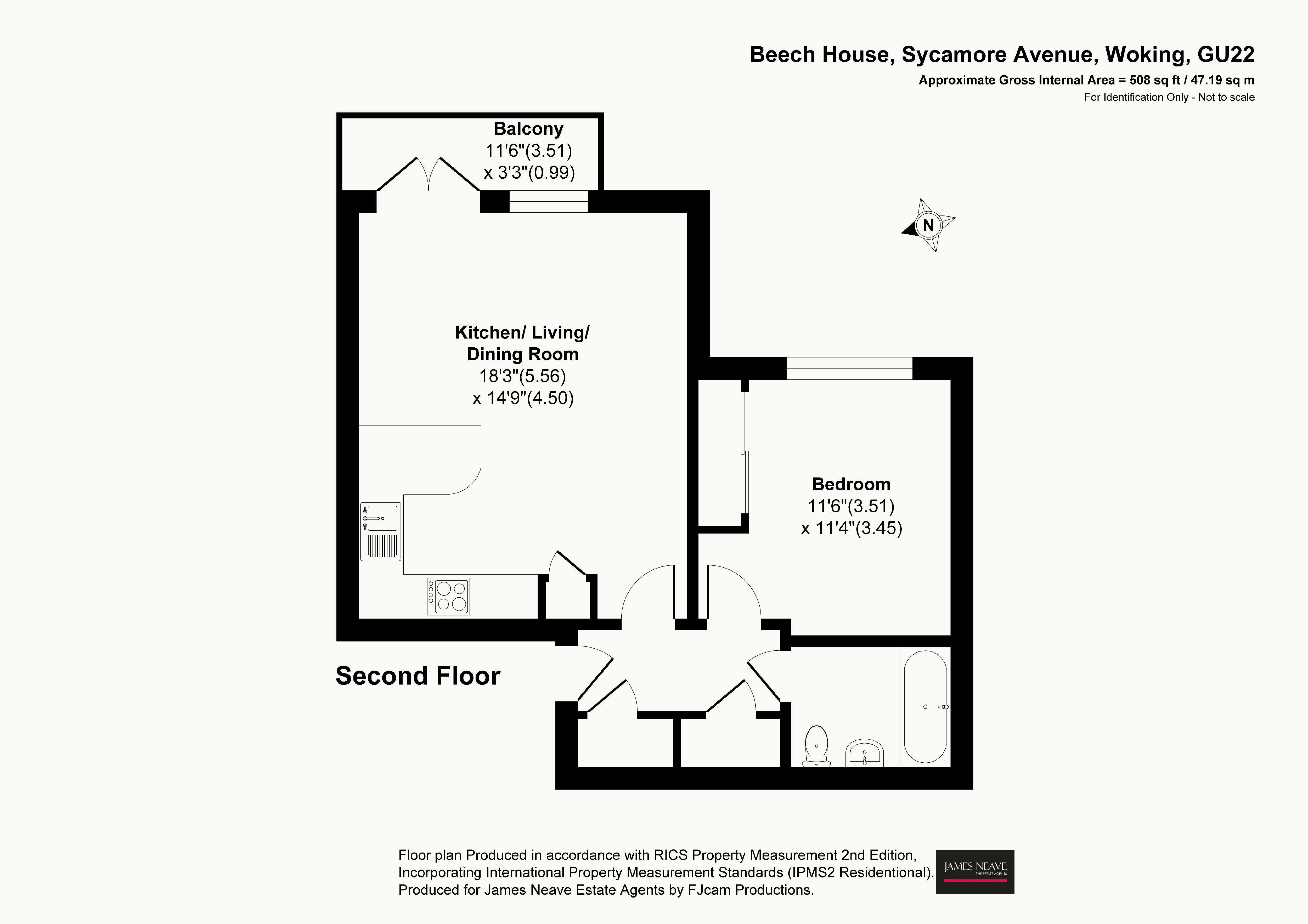 8 Beech House, Sycamore Avenue, Woking floorplan