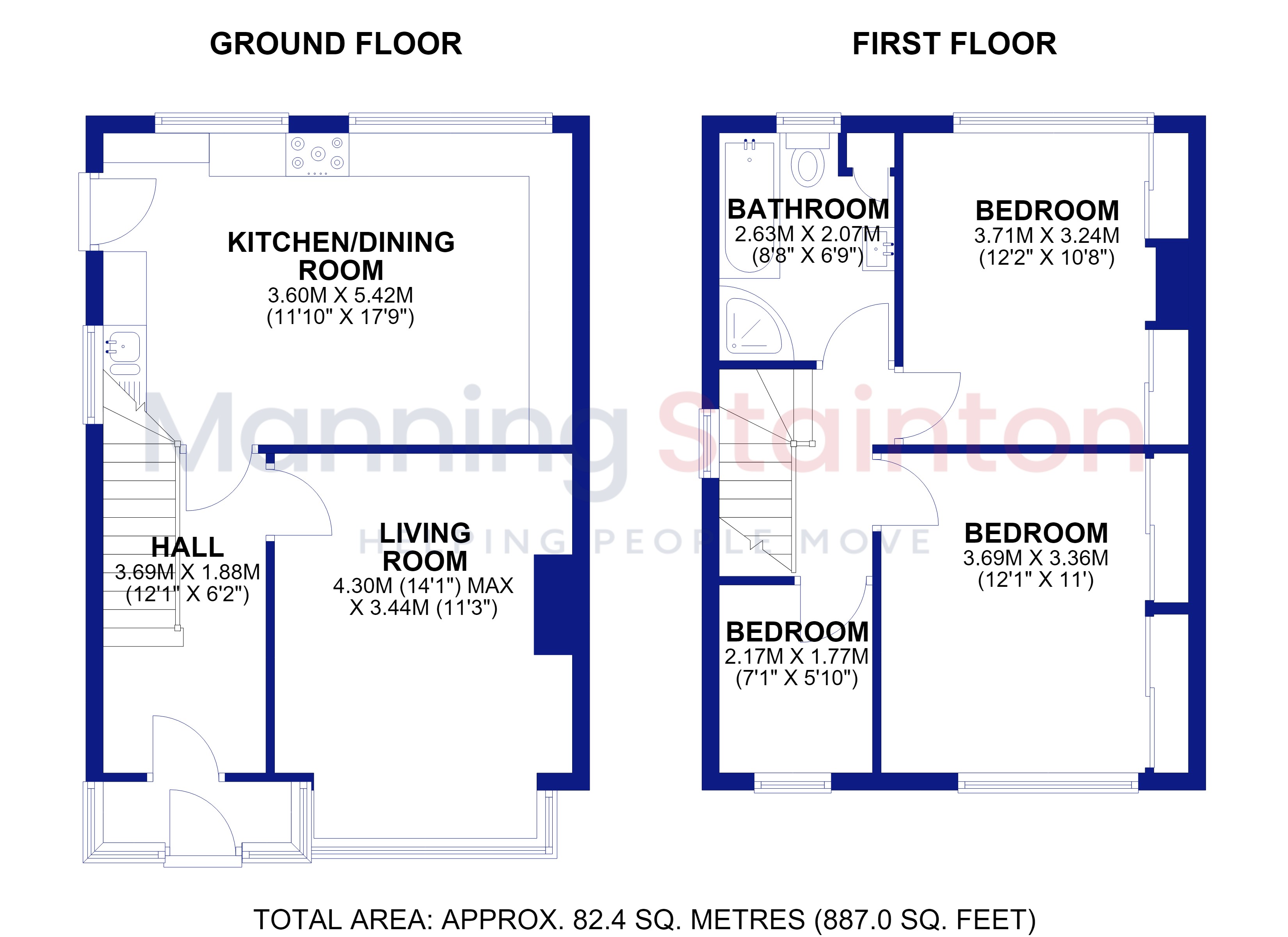 4, Deneway, Pudsey floorplan