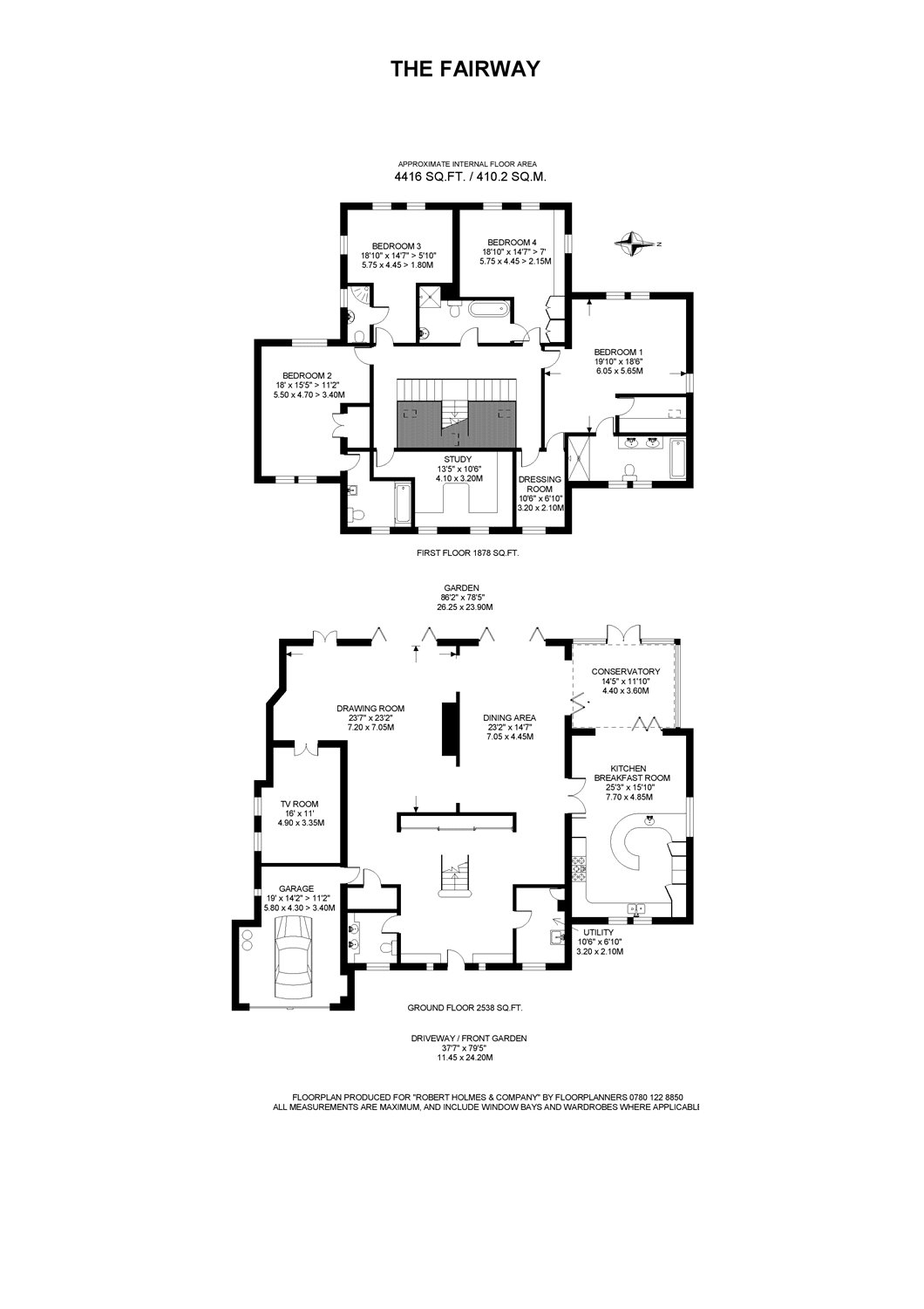 4 Bedrooms Detached house to rent in The Fairway, New Malden KT3