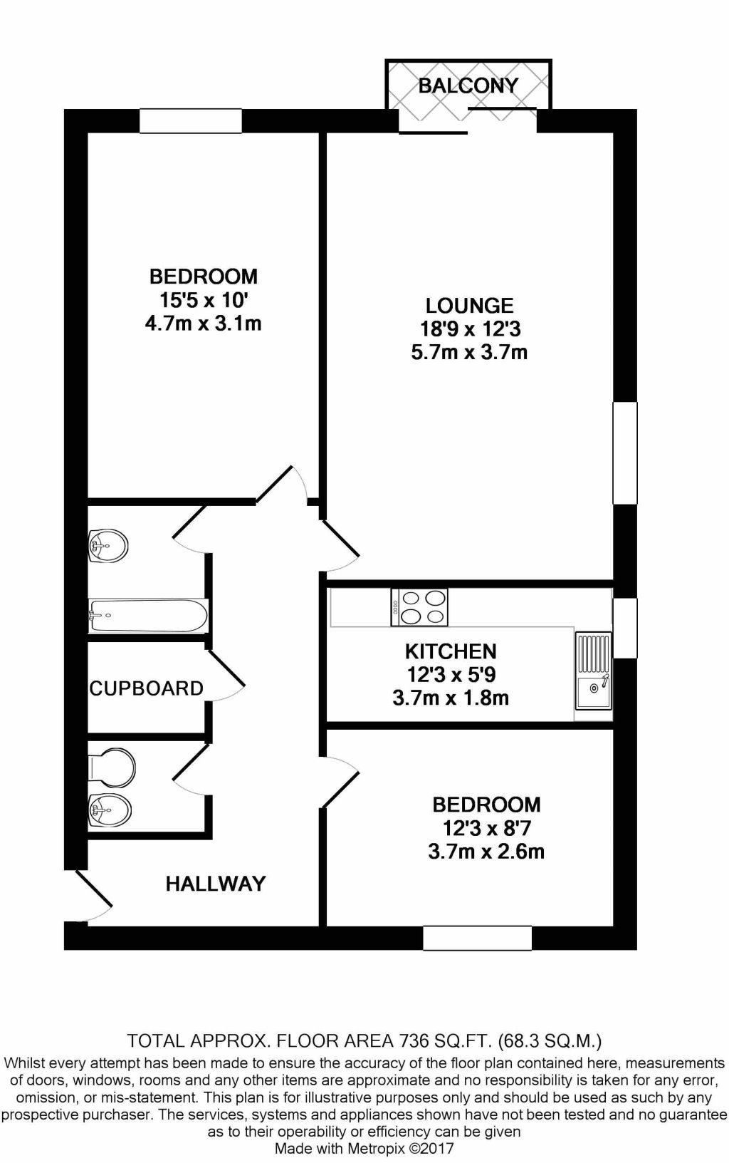 2 Bedrooms Flat to rent in Berkeley Road, Bishopston, Bristol BS7