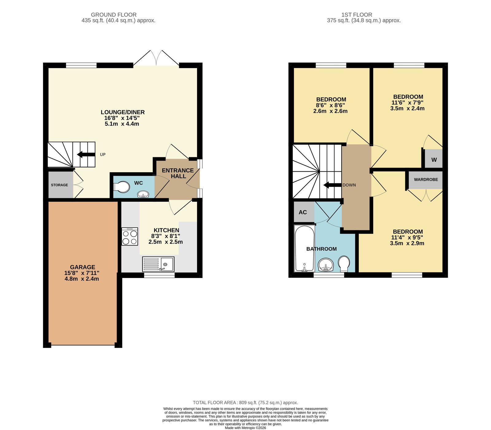 12, Belvoir Bank, Malvern floorplan