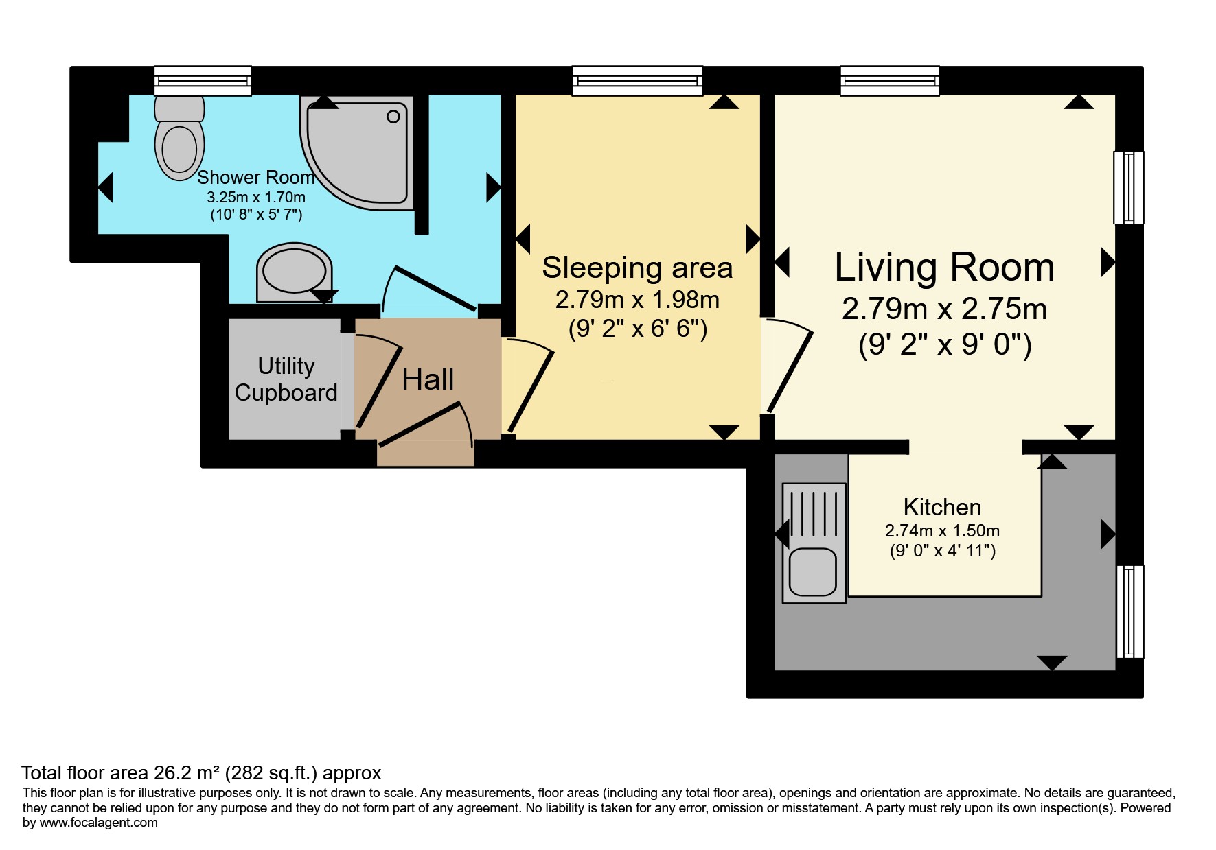 Flat 34, The Maltings, Clifton Road, Gravesend floorplan