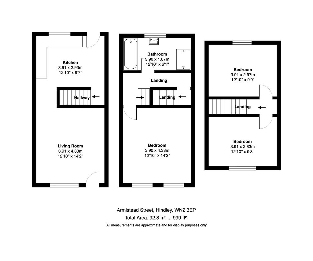 3, Armistead Street, Hindley floorplan
