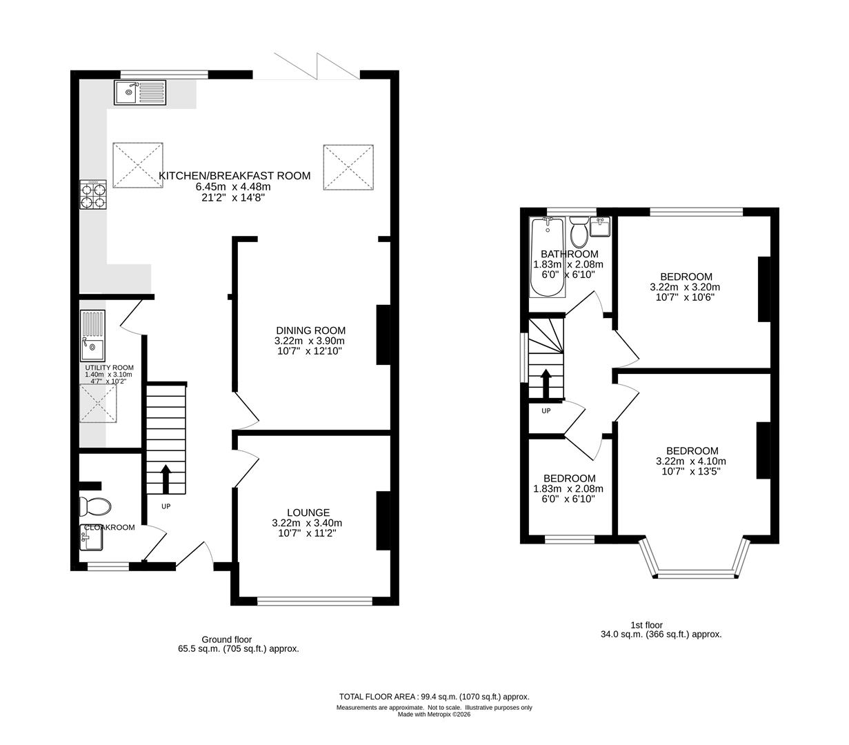 13, Curran Avenue, Wallington floorplan