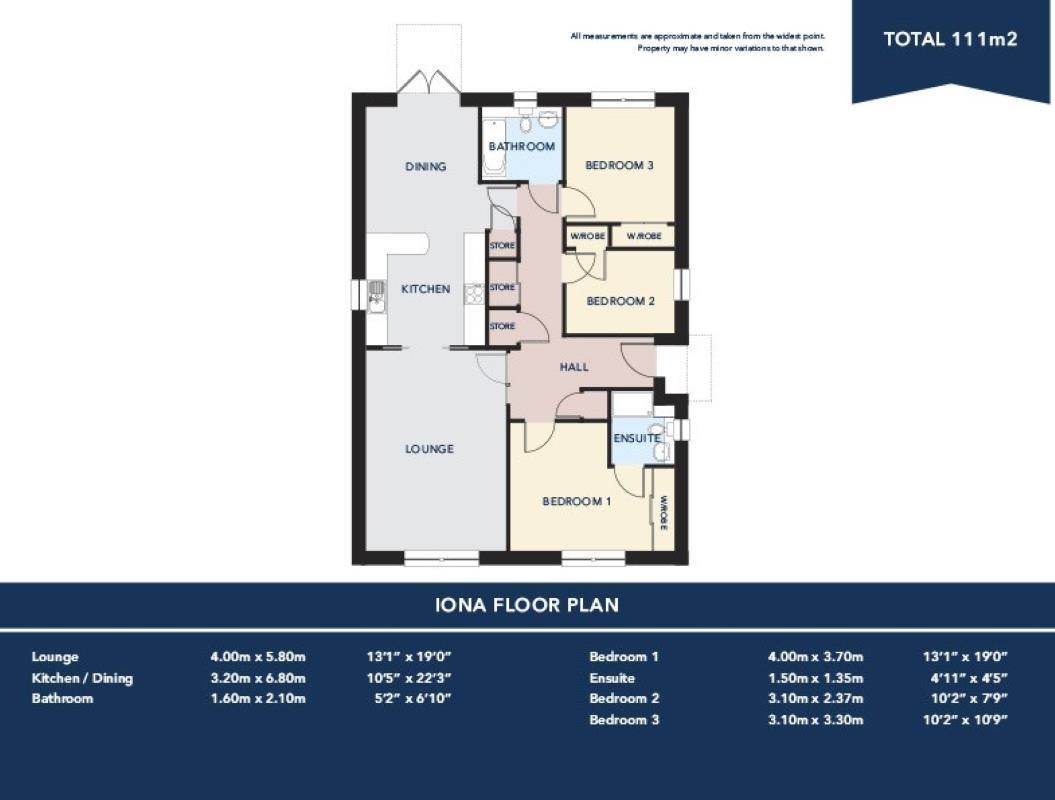 'IONA' Plot 55, Swordale Grove, Evanton floorplan