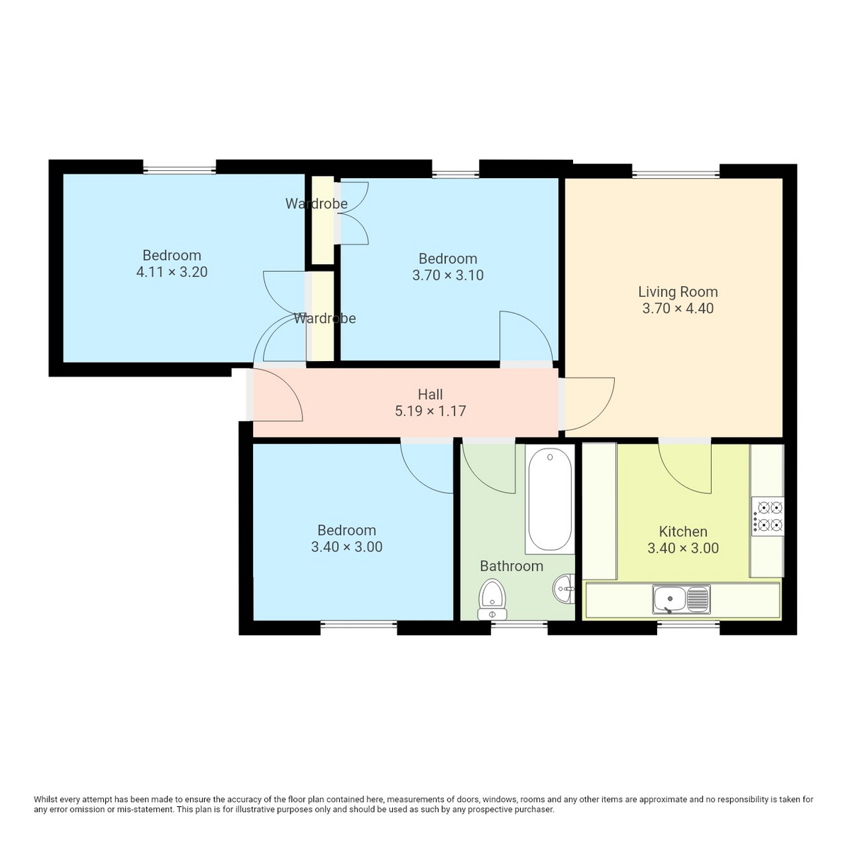 Flat 2, 46, High Street, Johnstone floorplan