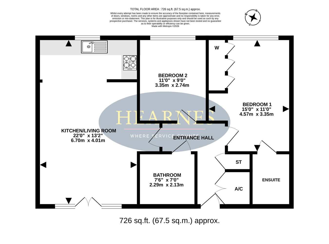 Flat 11, 8, Avenel Way, Poole floorplan