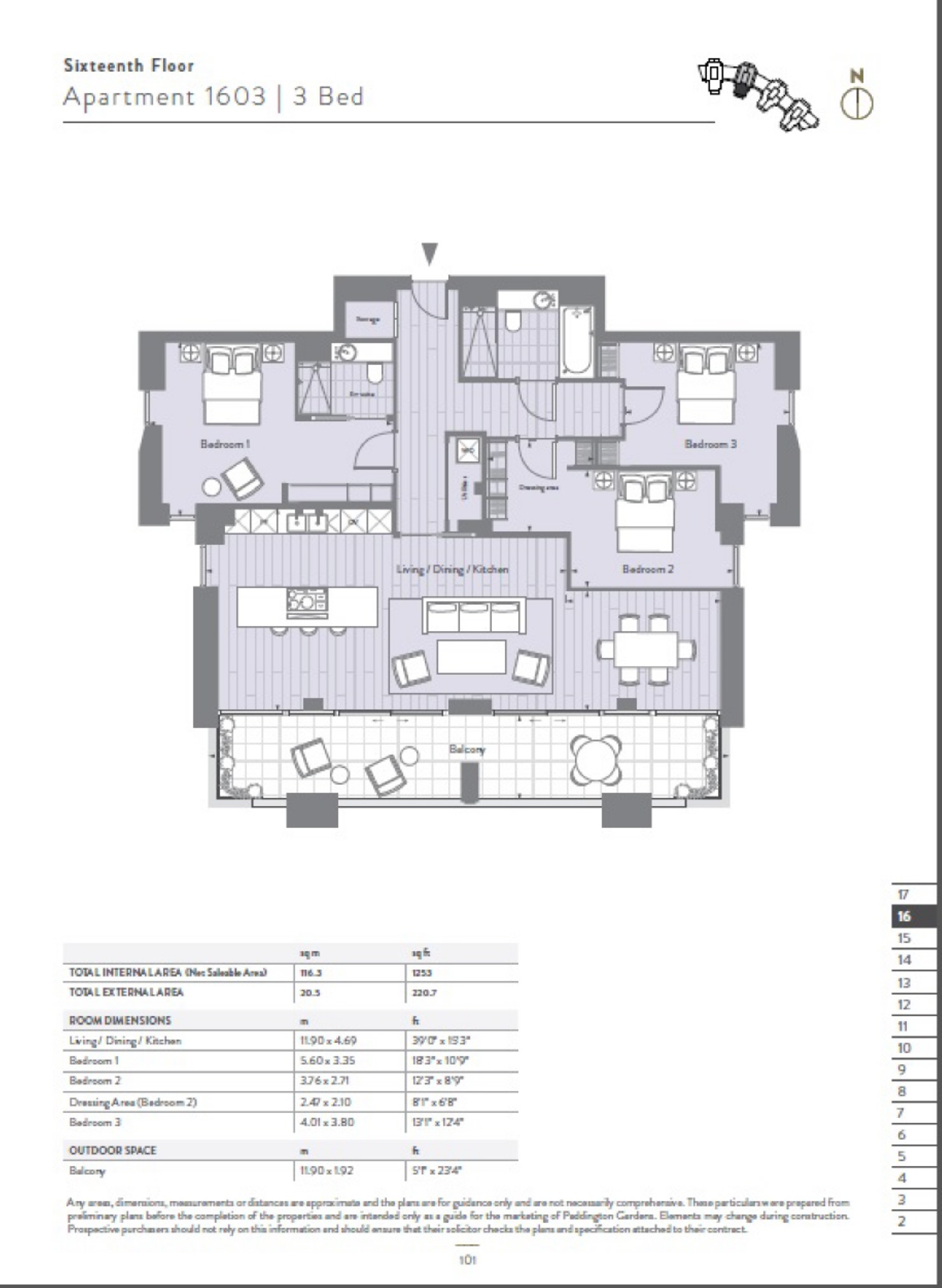 3 Bedrooms Flat for sale in North Wharf Road, London W2