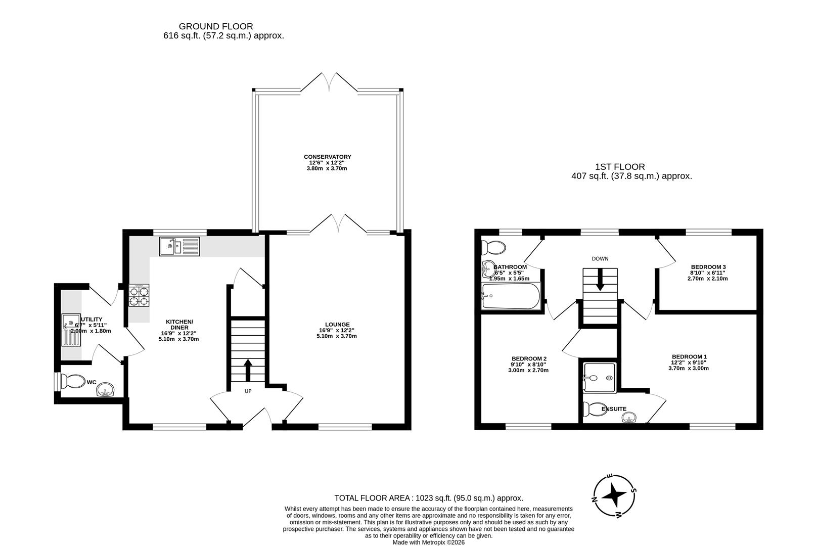 1, Olde Farm Court, Market Rasen floorplan