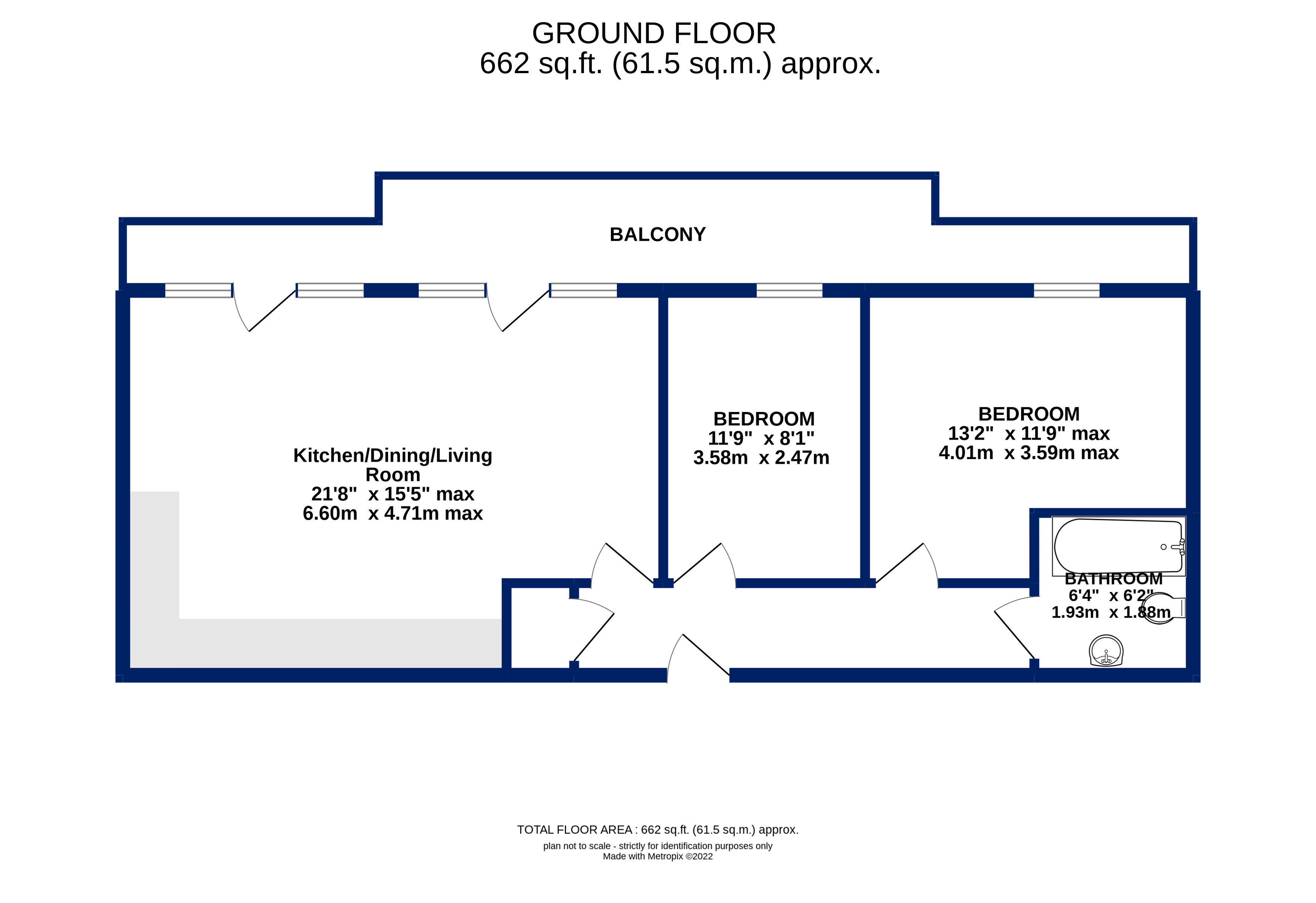 16, Pullman House, Beeston floorplan
