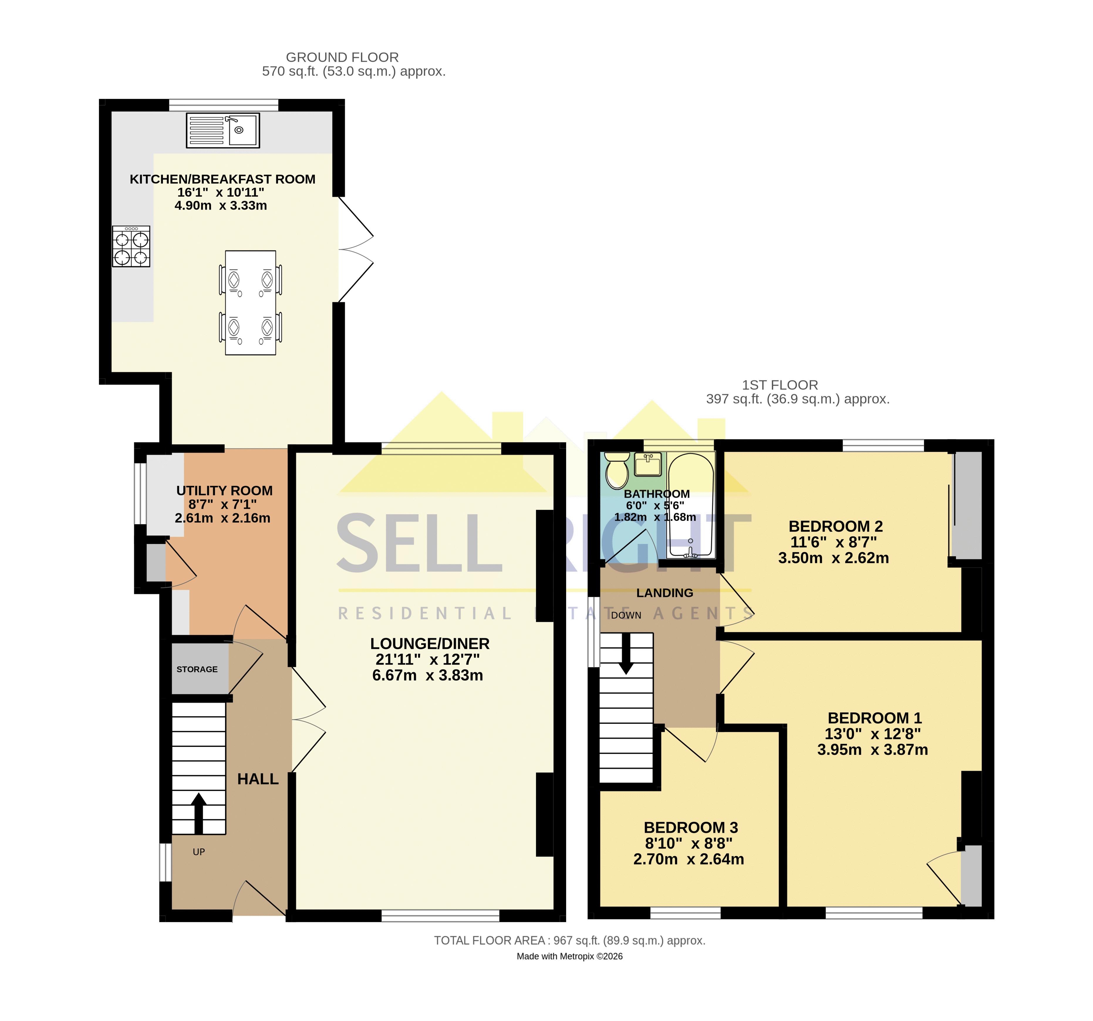 30, Hawthorn Crescent, Pontypridd floorplan
