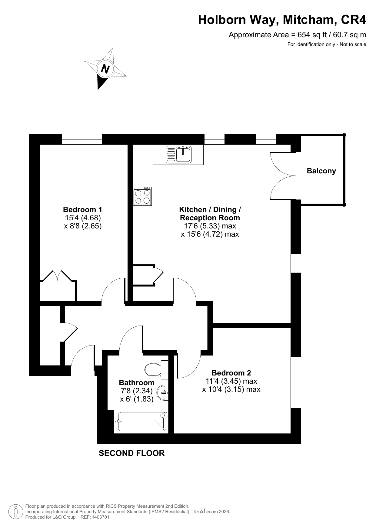 Holborn Way, Mitcham floorplan