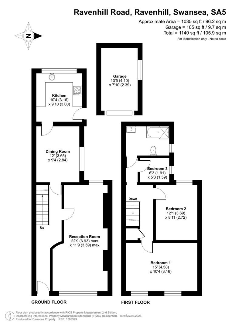 101, Ravenhill Road, Swansea floorplan