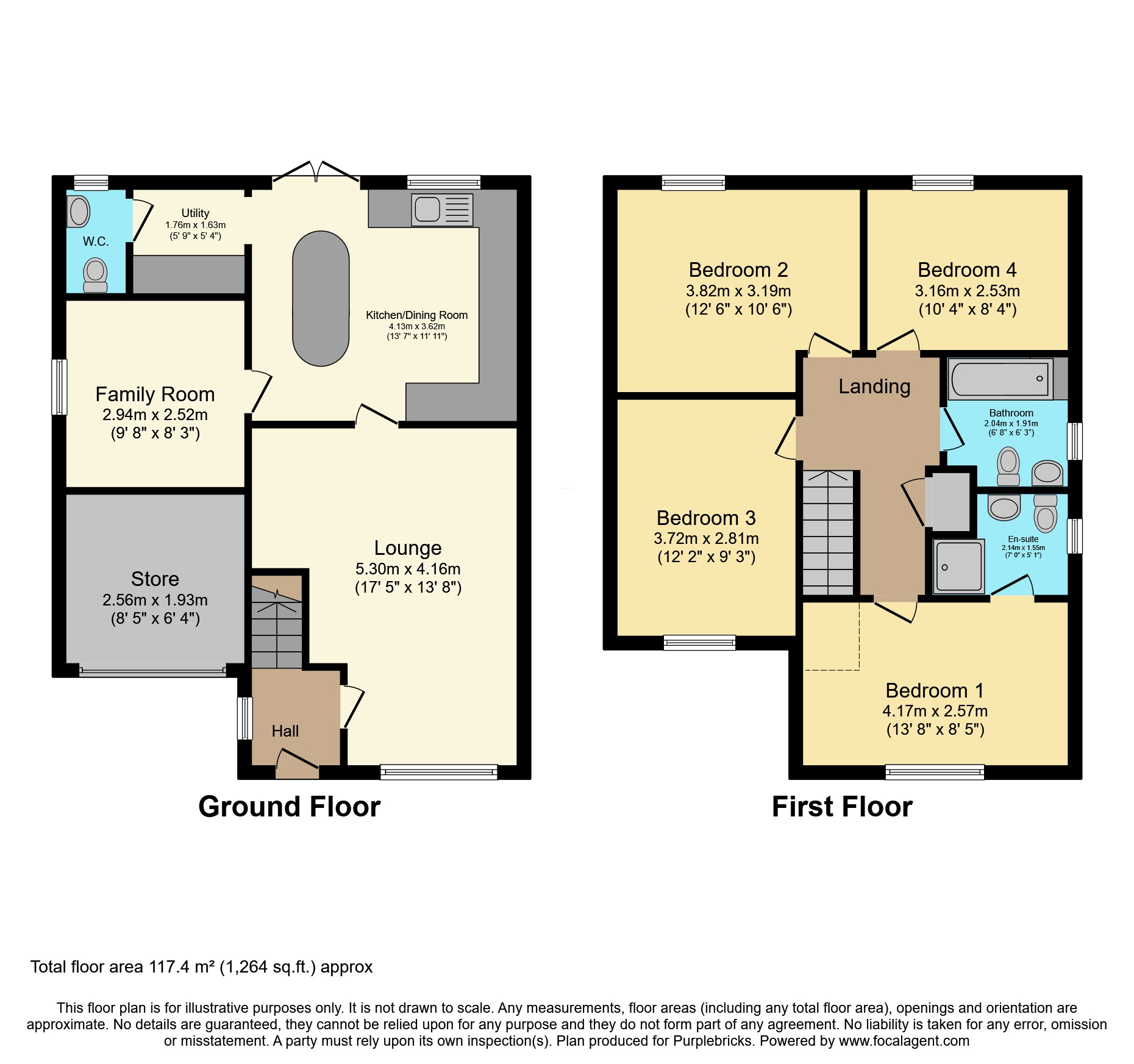 2, Baker Close, Mexborough floorplan