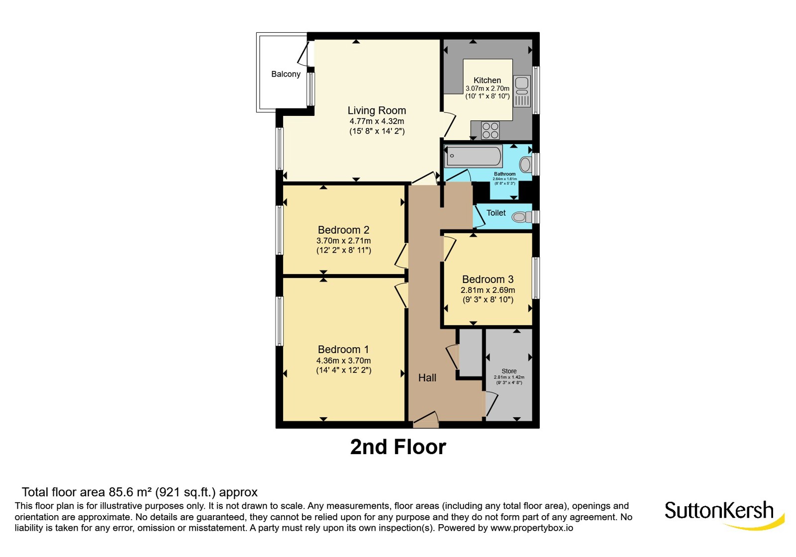48, Eton Court, Merseyside floorplan