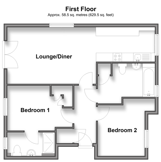 Hawley Drive Leybourne, West Malling floorplan