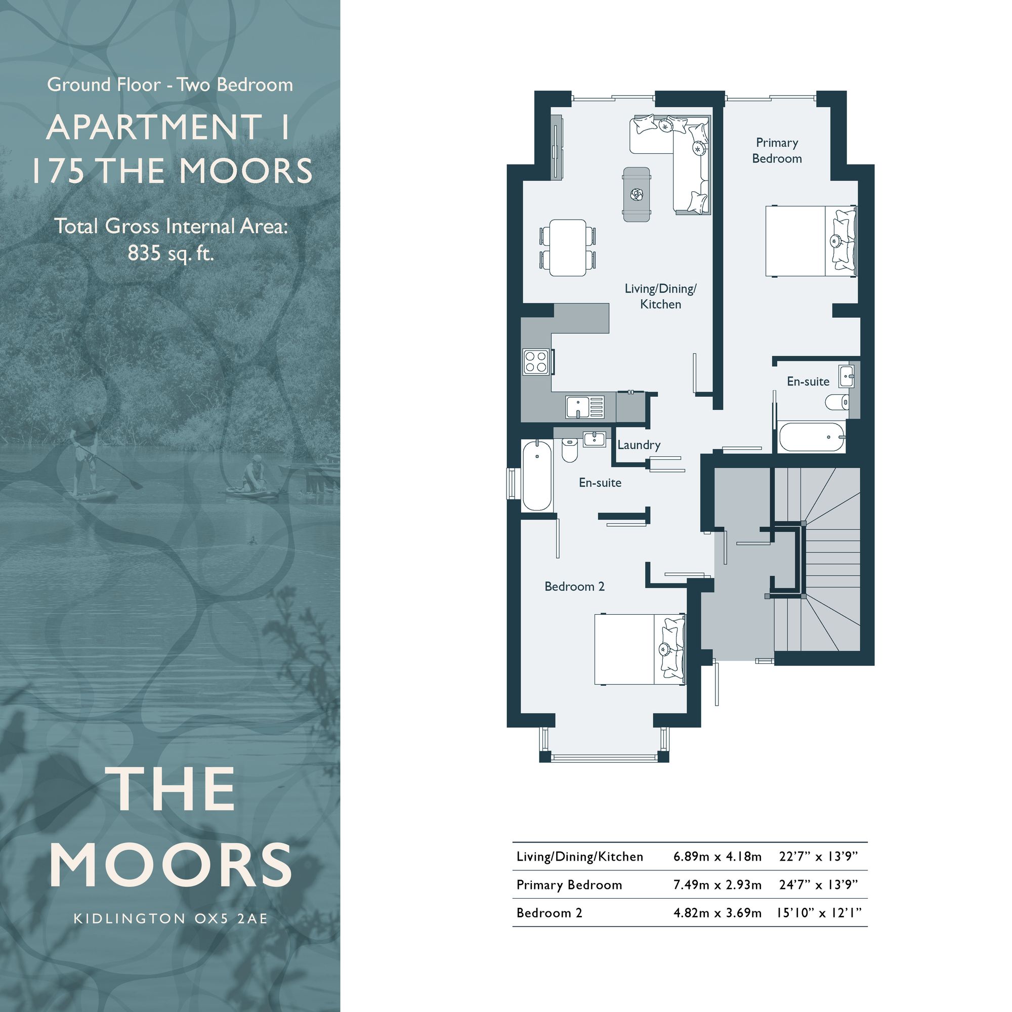 Flat 1, 175 The Moors, Kidlington, Kidlington floorplan