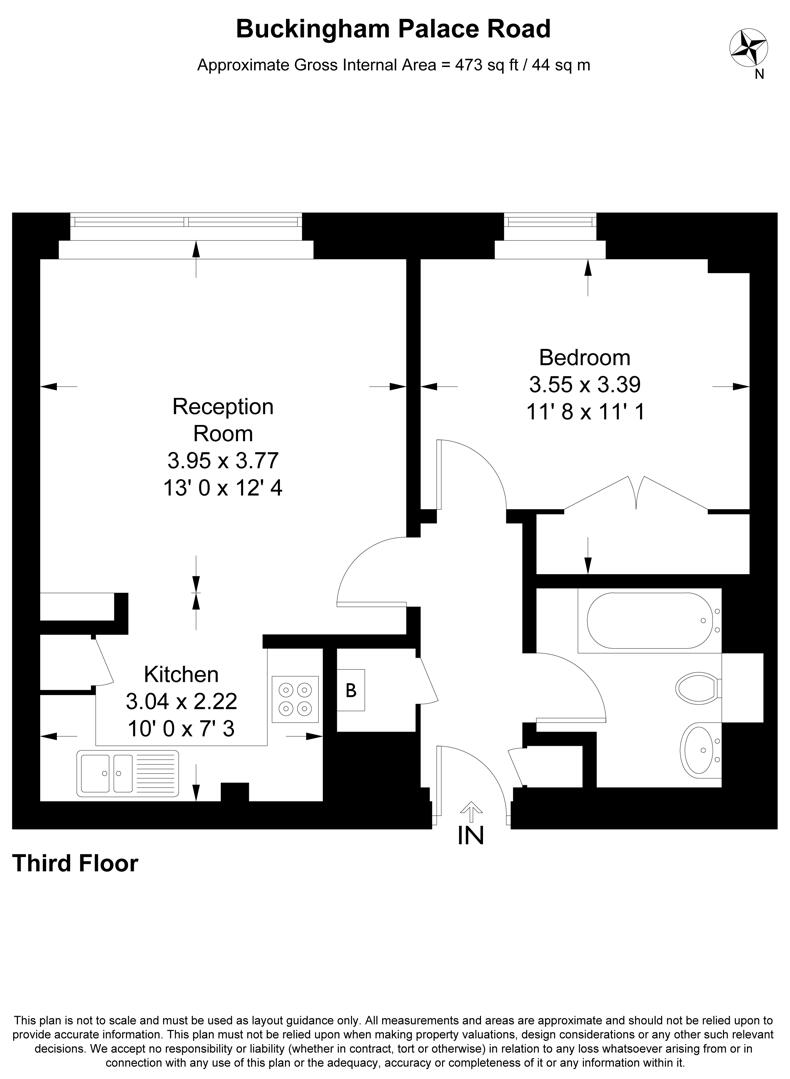 Apartment 22, Consort Rise House, 203 Buckingham Palace Road, London floorplan