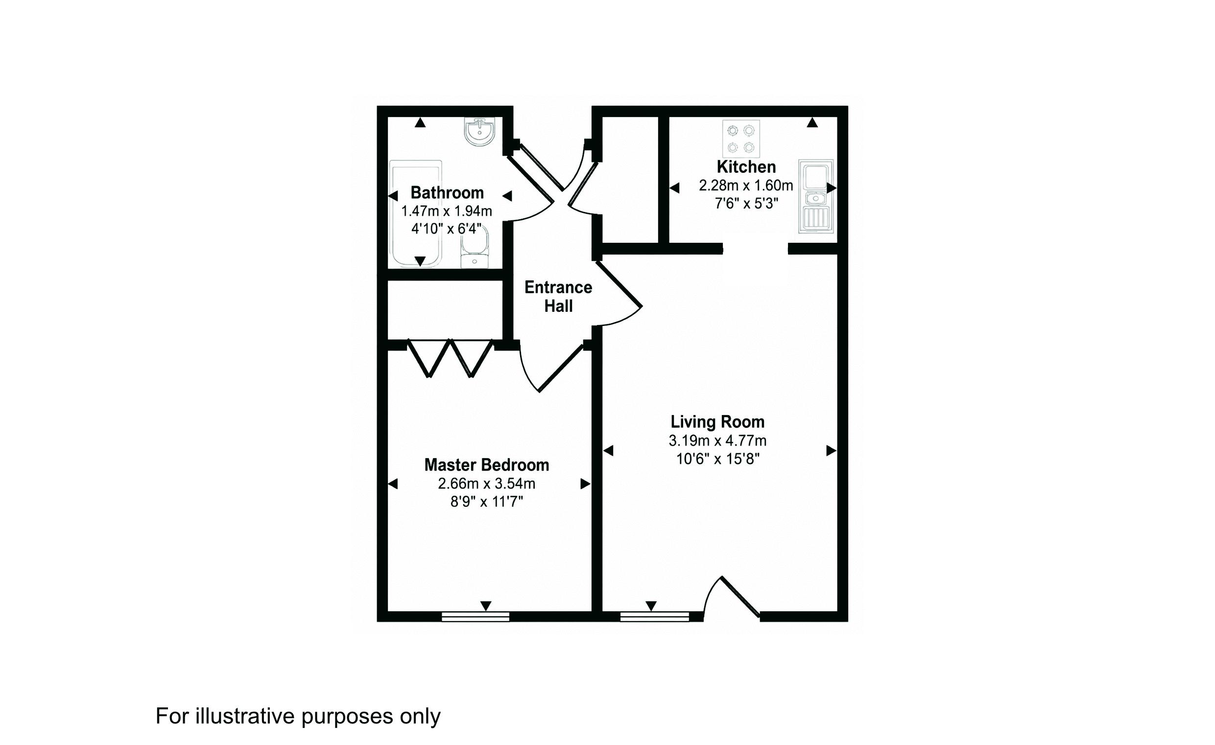 34 Homelodge House, Castle Dyke, Lichfield floorplan
