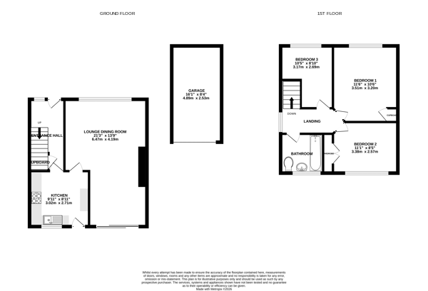 3, Gorse Road, Camberley floorplan