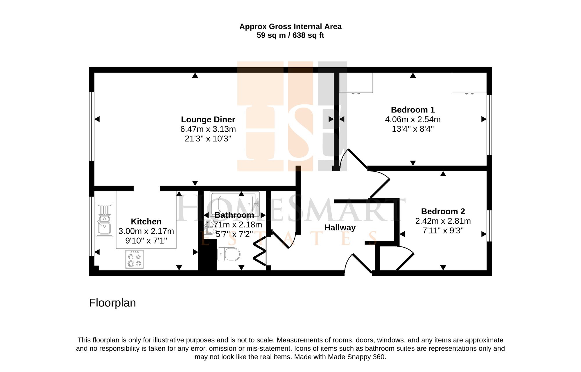 53 Camelot Way, Runcorn floorplan