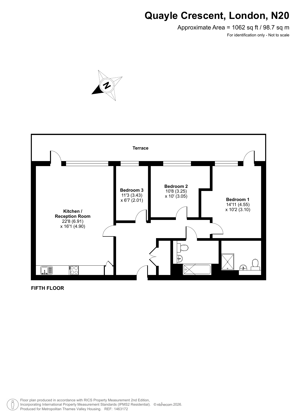 Highbrook House 49 Quayle Crescent, Barnet floorplan