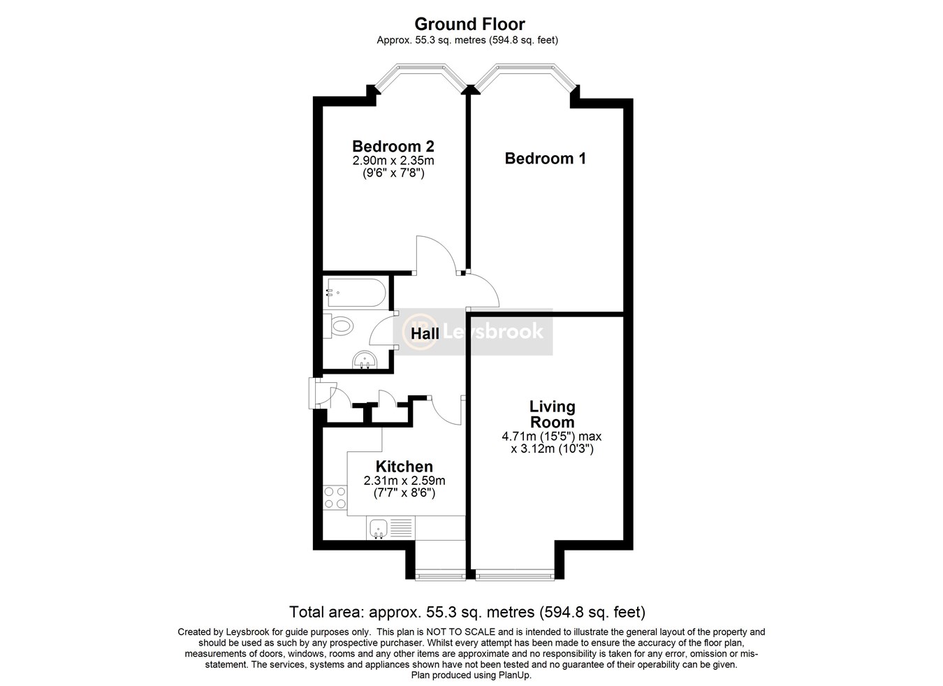 2 Bedrooms Flat to rent in Bidwell Close, Letchworth Garden City SG6