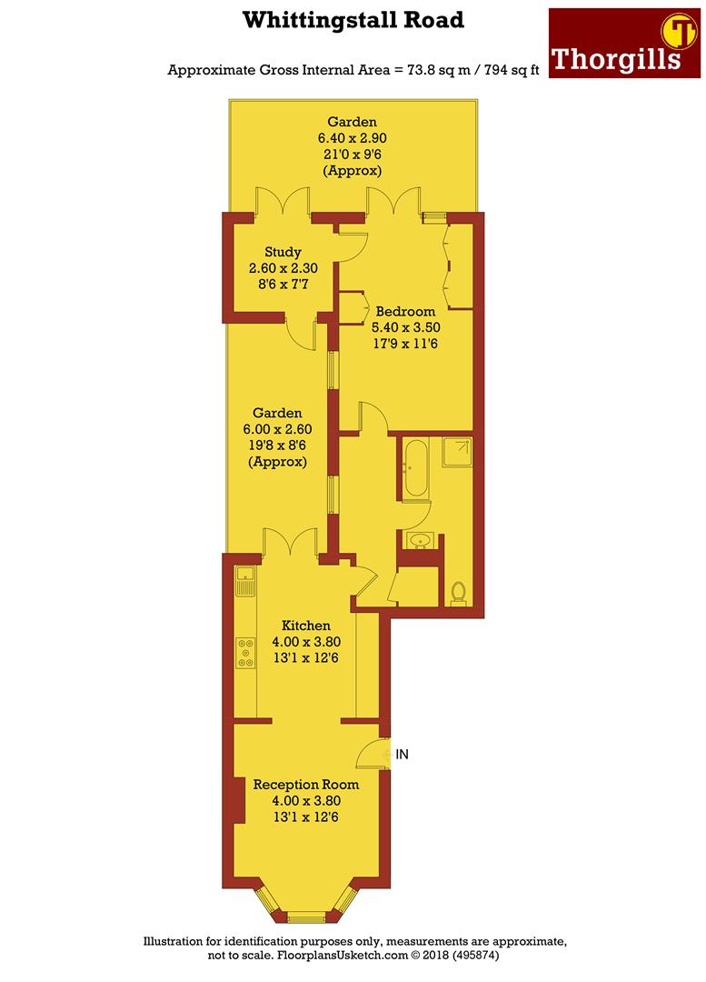 1 Bedrooms Flat to rent in Whittingstall Road, London SW6