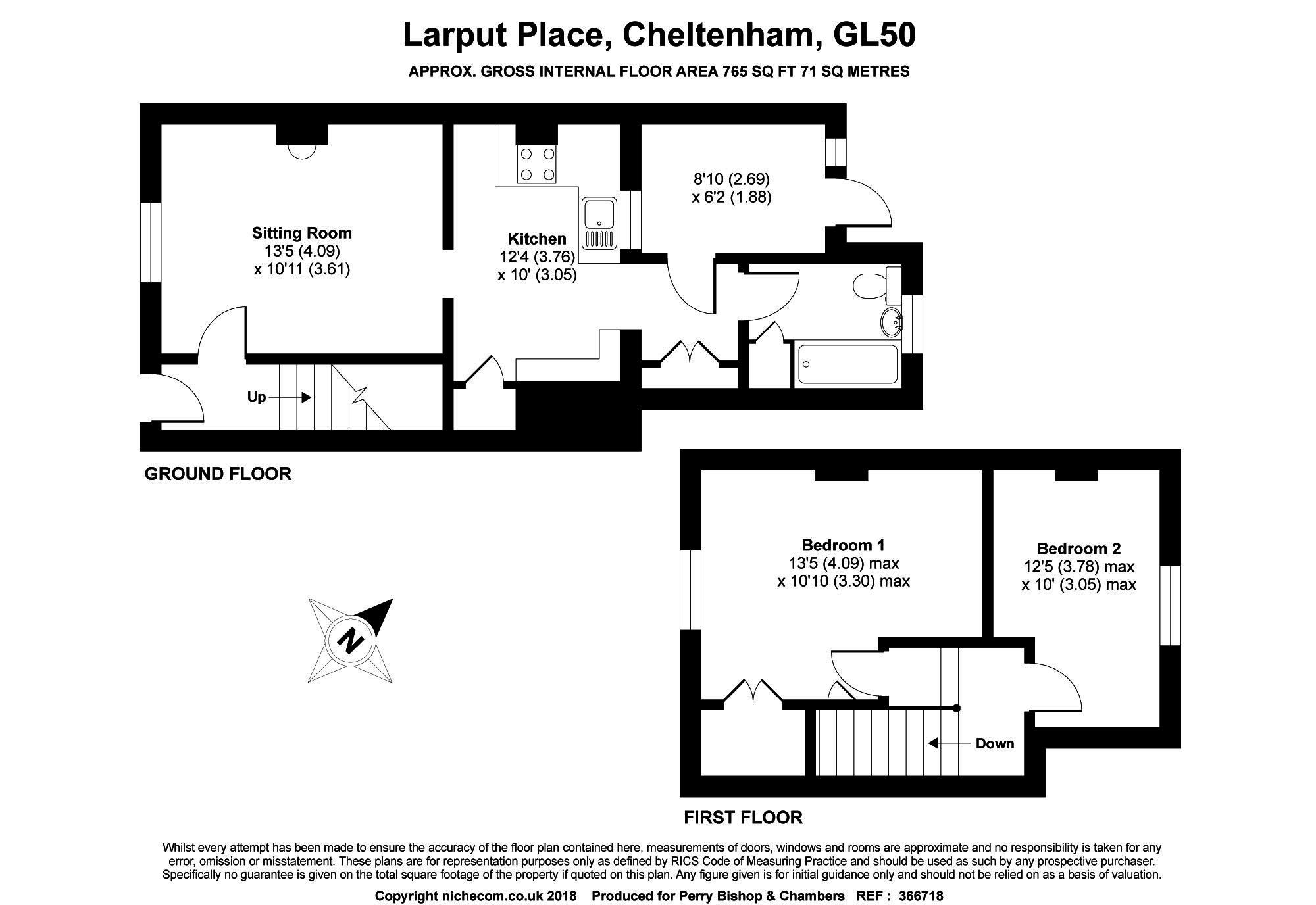 2 Bedrooms Terraced house for sale in Larput Place, Cheltenham GL50