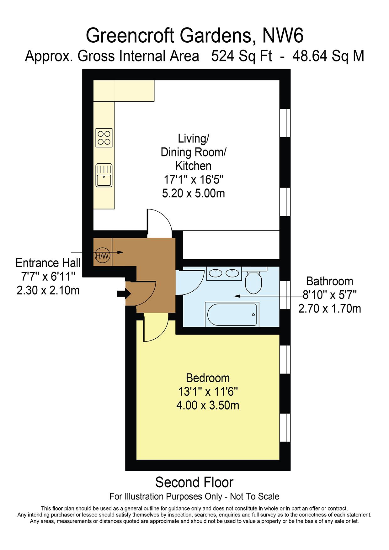 1 Bedrooms Flat for sale in Greencroft Gardens, South Hampstead, London NW6