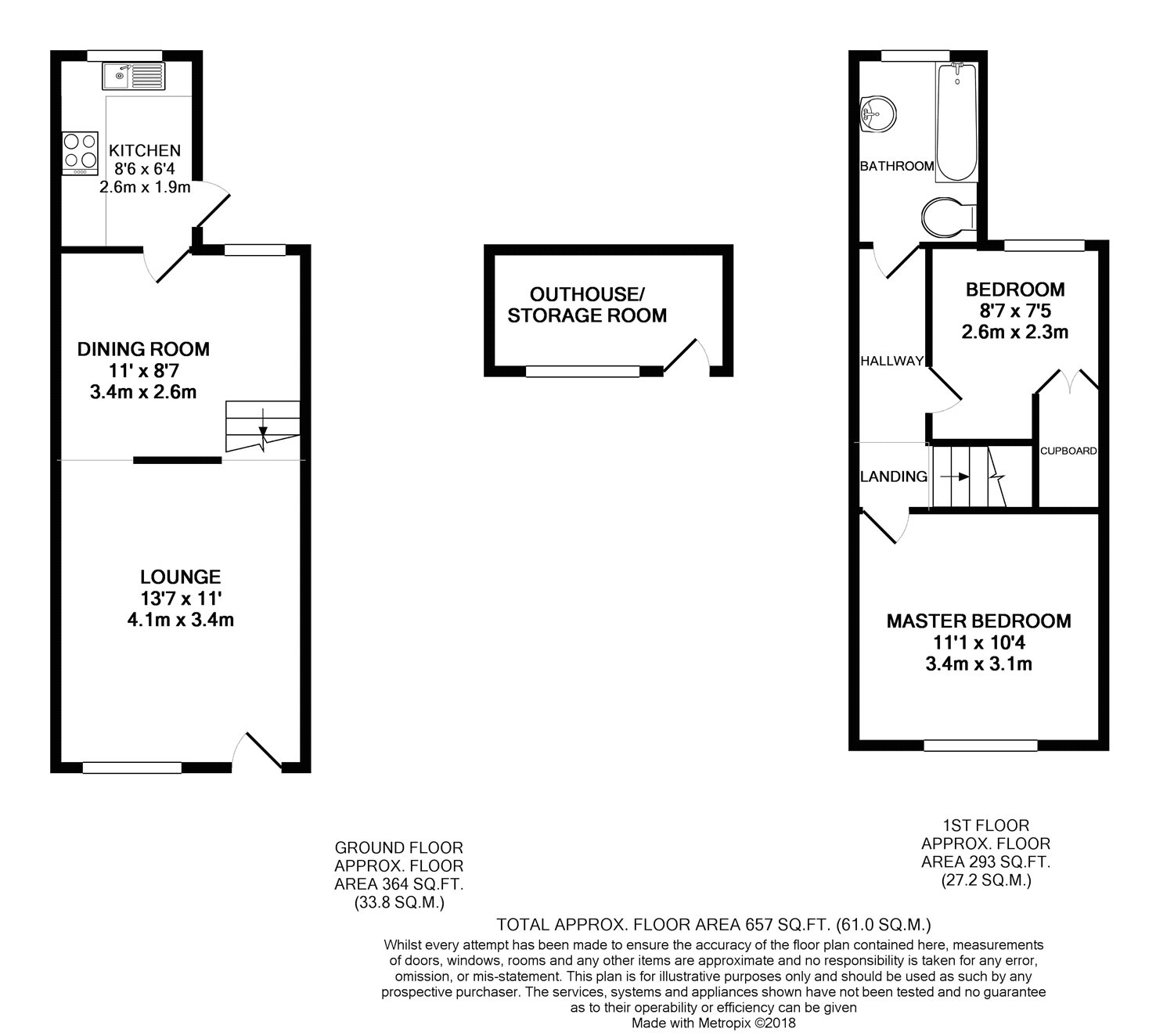 2 Bedrooms Terraced house for sale in Temple End, High Wycombe, Buckinghamshire HP13