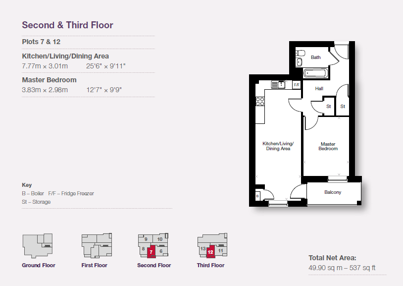 Flat 12, Hayworth House,, Todd Close, Hertfordshire floorplan