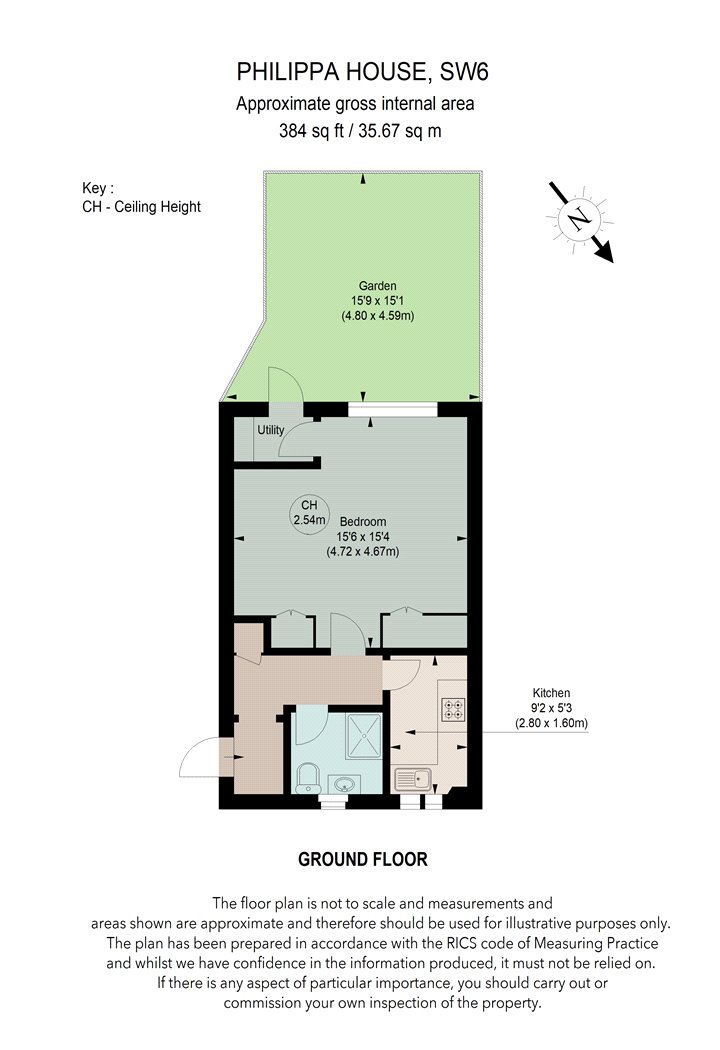 Flat 1, Phillippa House,, Queen Caroline Street, London floorplan
