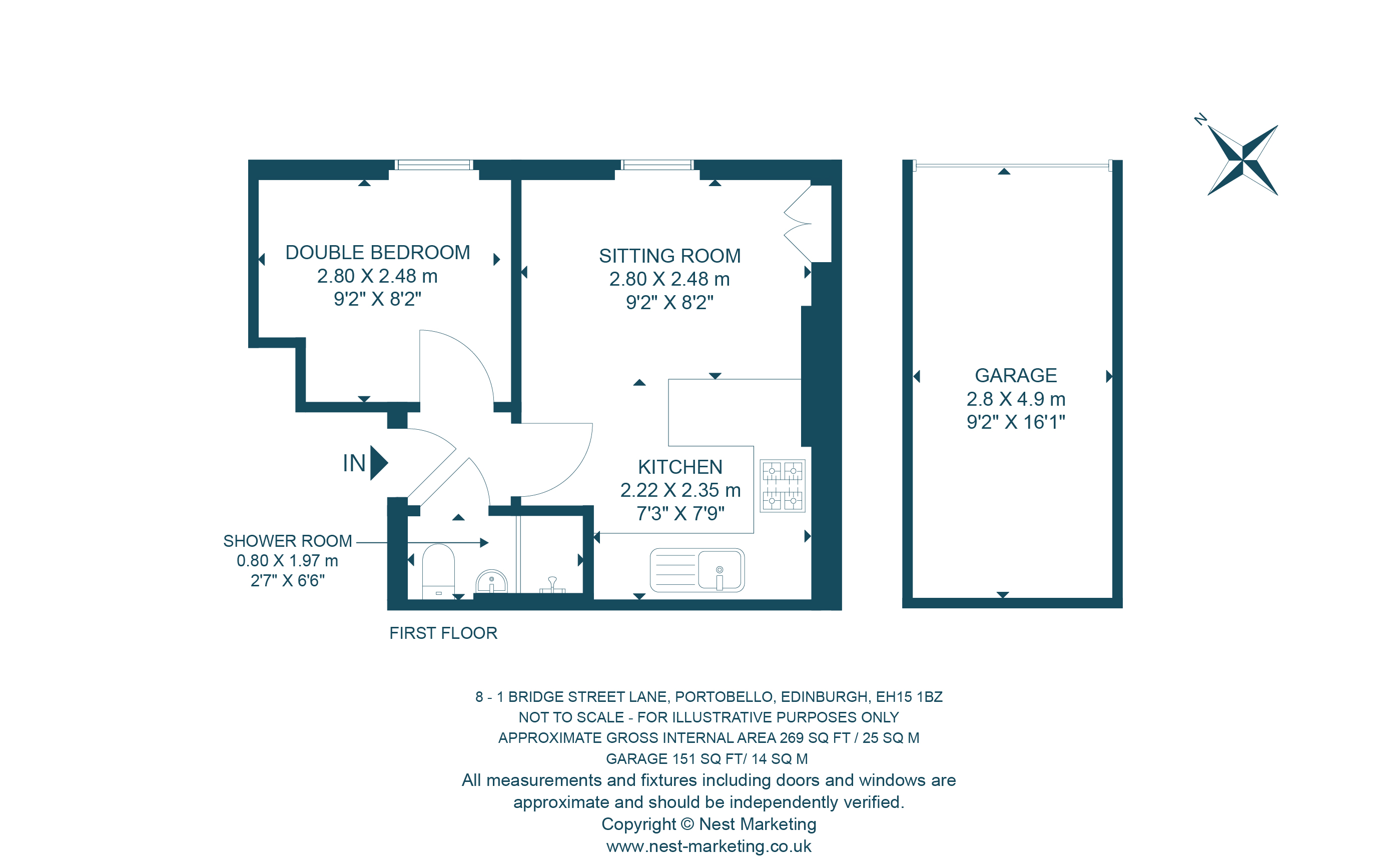 8/1, Bridge Street Lane, Edinburgh floorplan