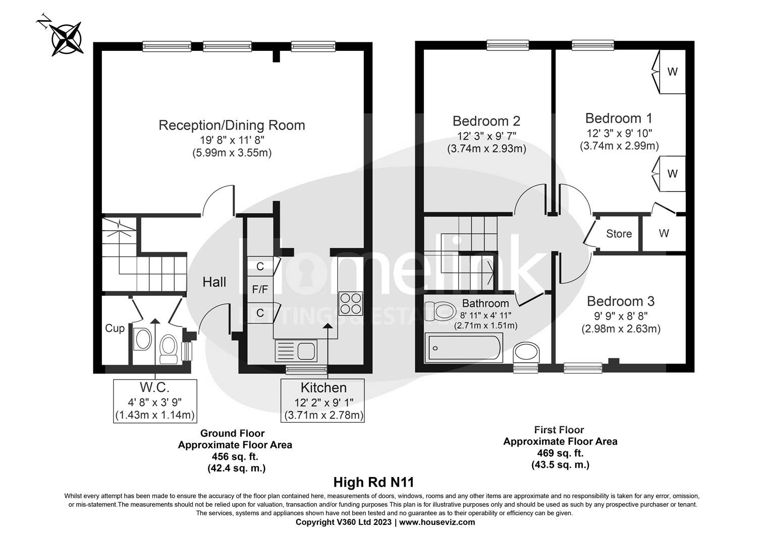 119, High Road, New Southgate floorplan
