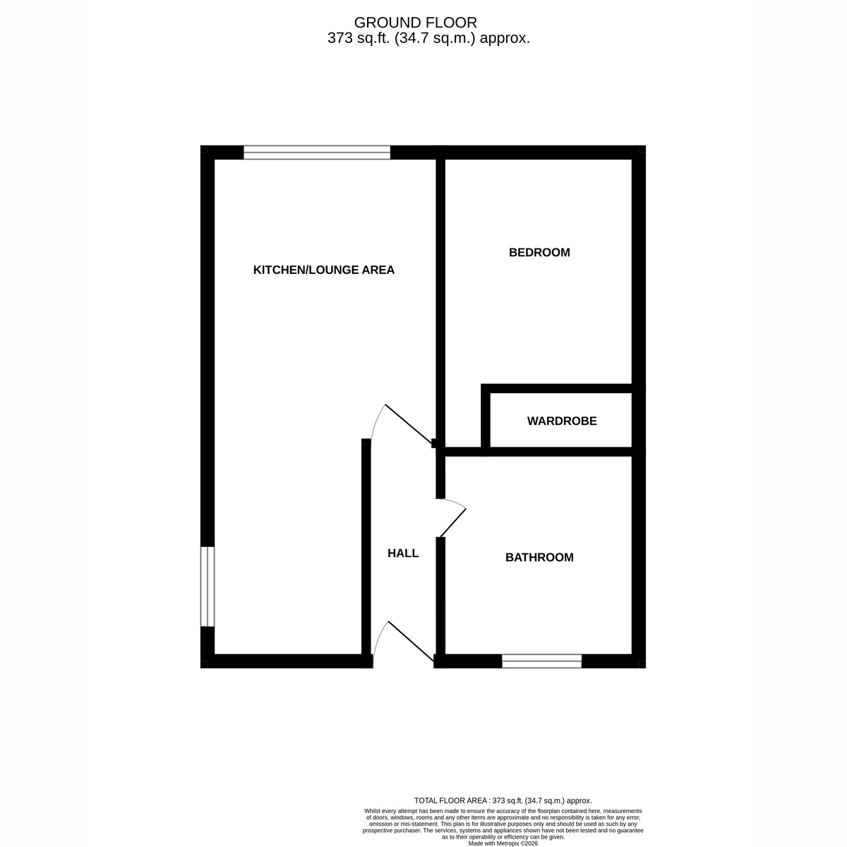 Flat Flat 11, Princes Court, Prince Avenue, Southend-on-sea floorplan