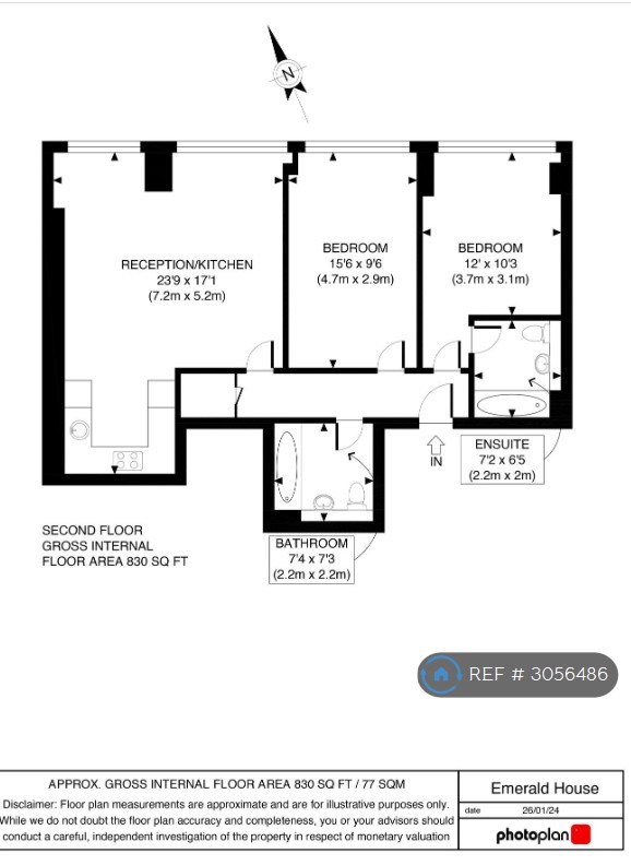 Emerald House Lansdowne Road, Croydon floorplan