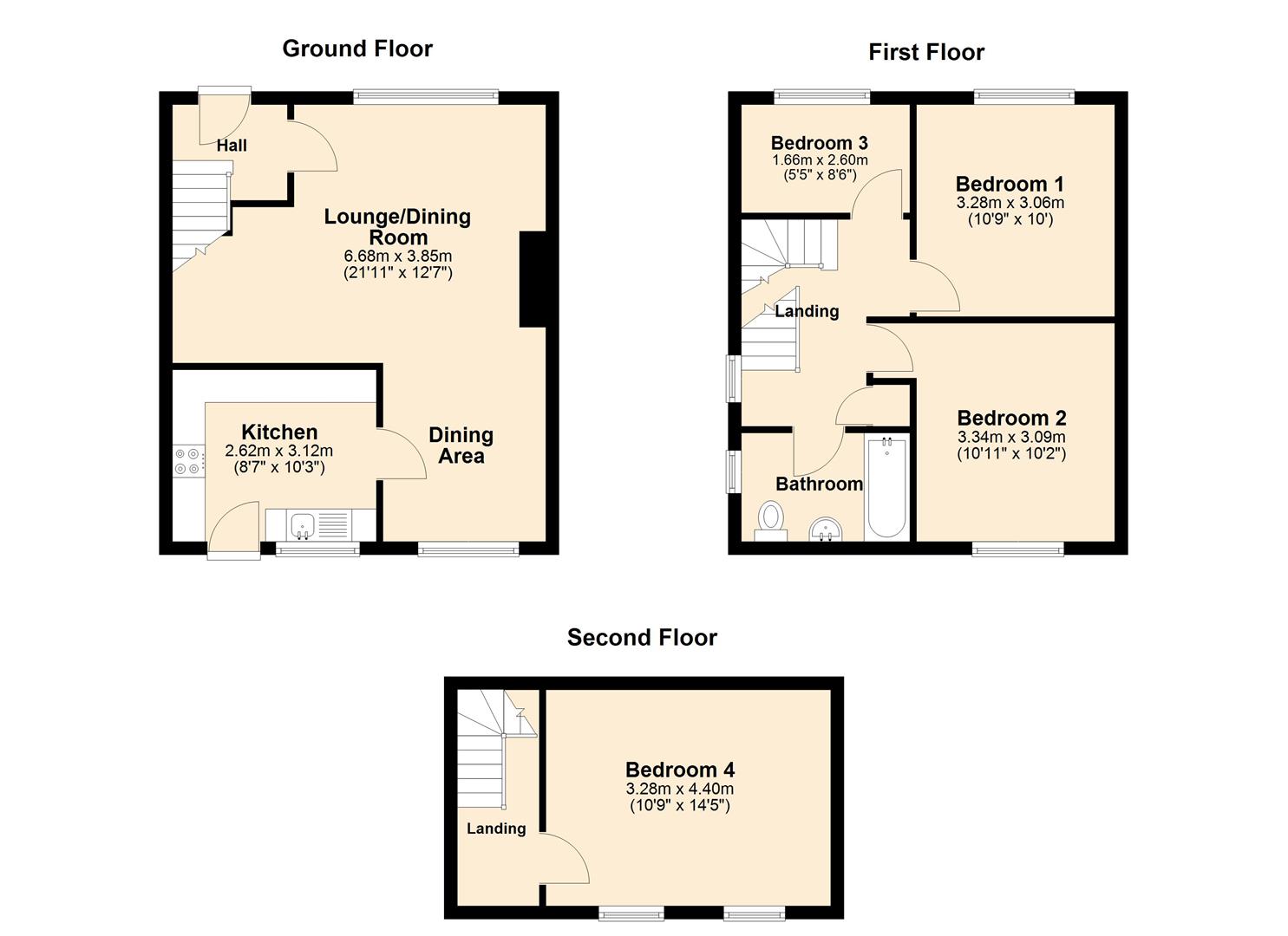 26, Tarran Avenue, Hull floorplan