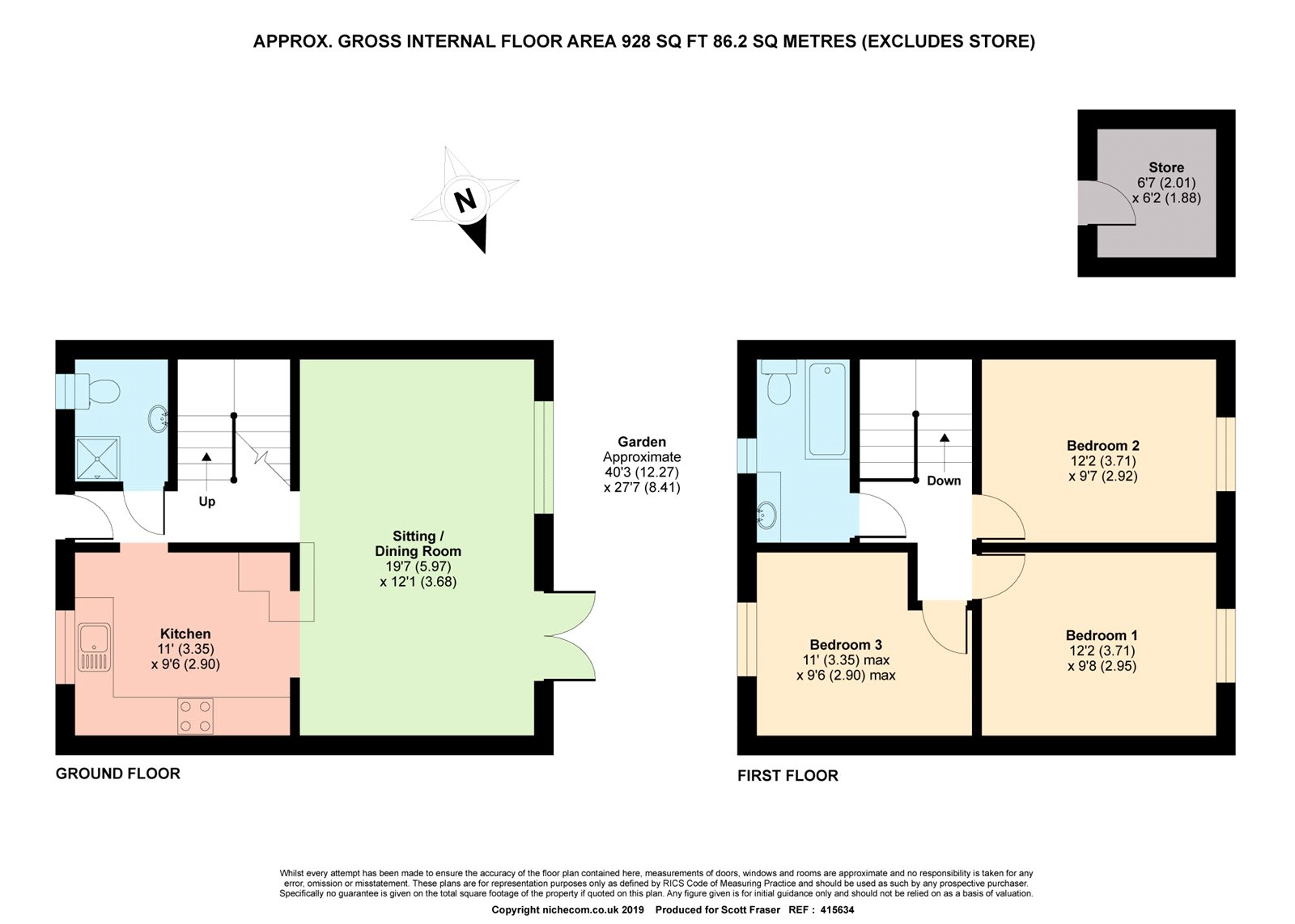 3 Bedrooms Semi-detached house to rent in Pound Field Close, Headington OX3