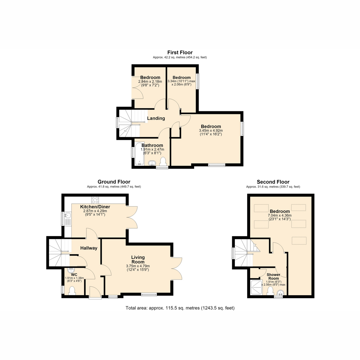 1, New Meadow Road, Telford floorplan