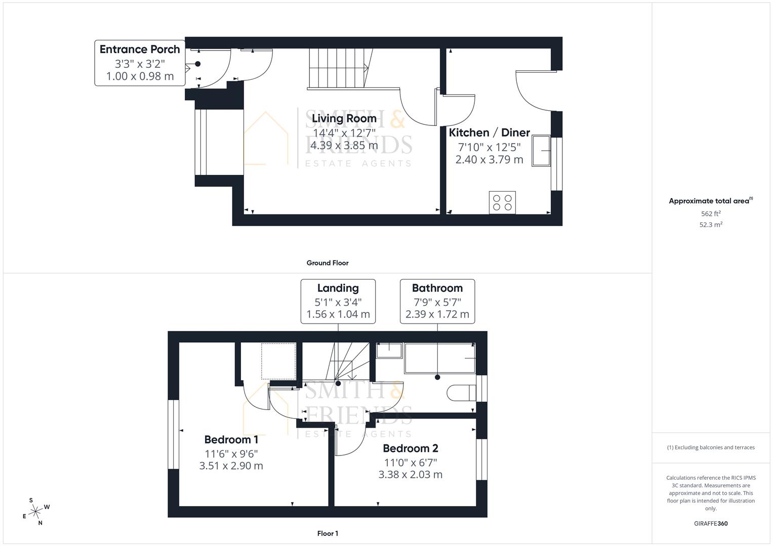 37, Cennon Grove, Ingleby Barwick floorplan