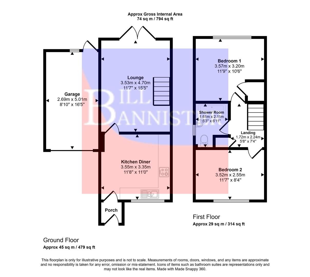 22, Carwynnen Close, Camborne floorplan
