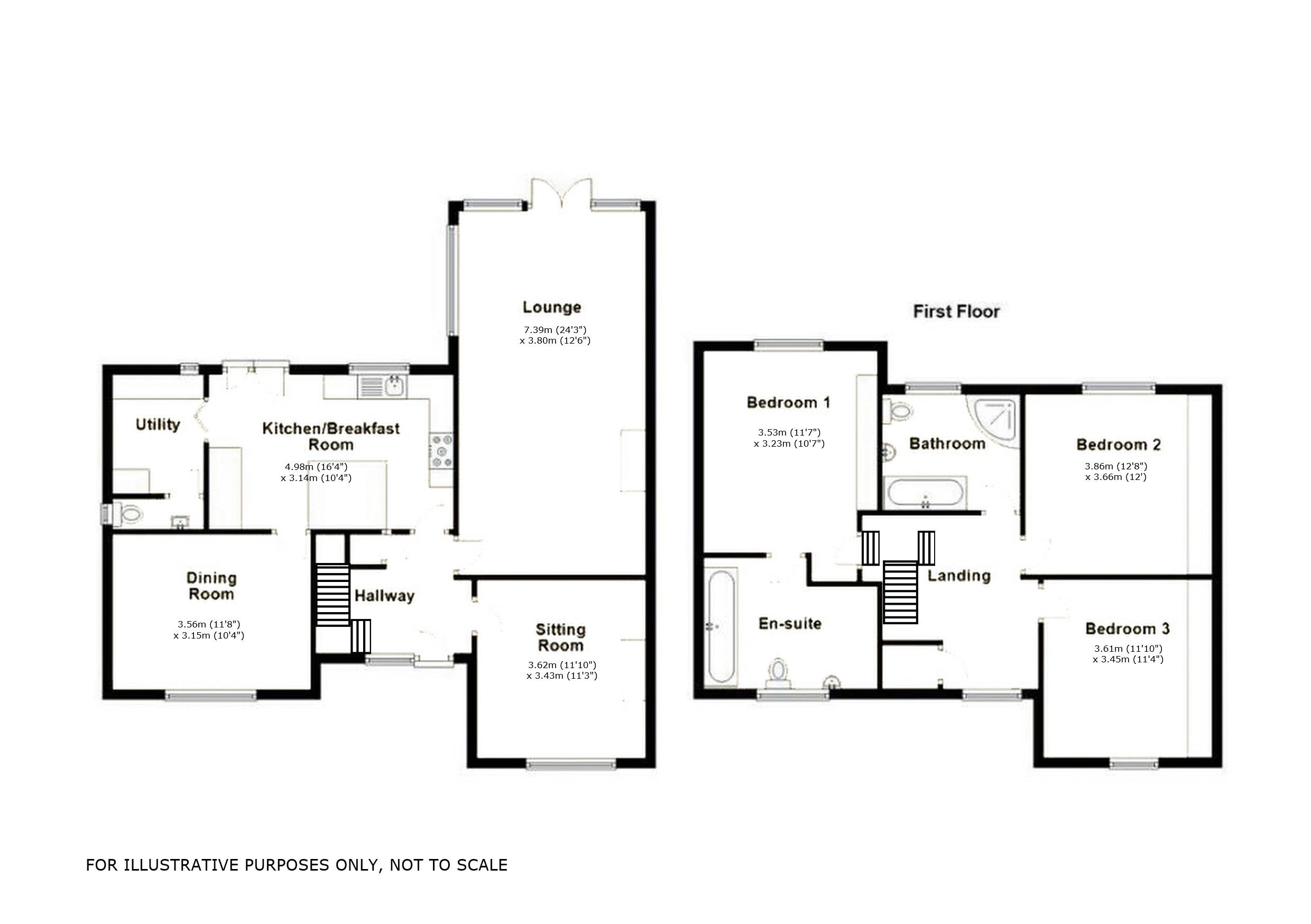 5, Upfields, Burntwood floorplan
